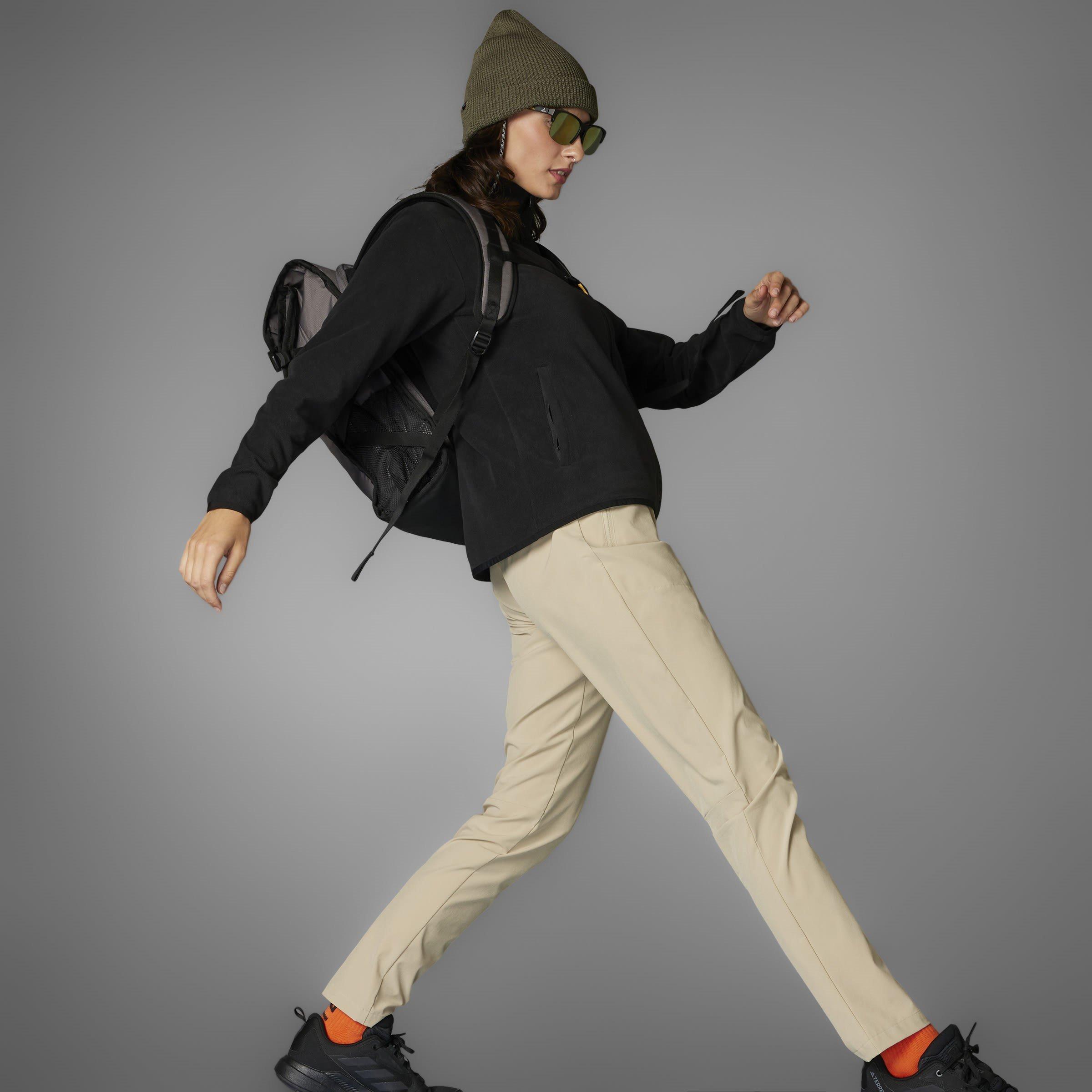 Preto - adidas - Xperior Cross Country Ski Soft Shell Fleece Jacket Womens - 15