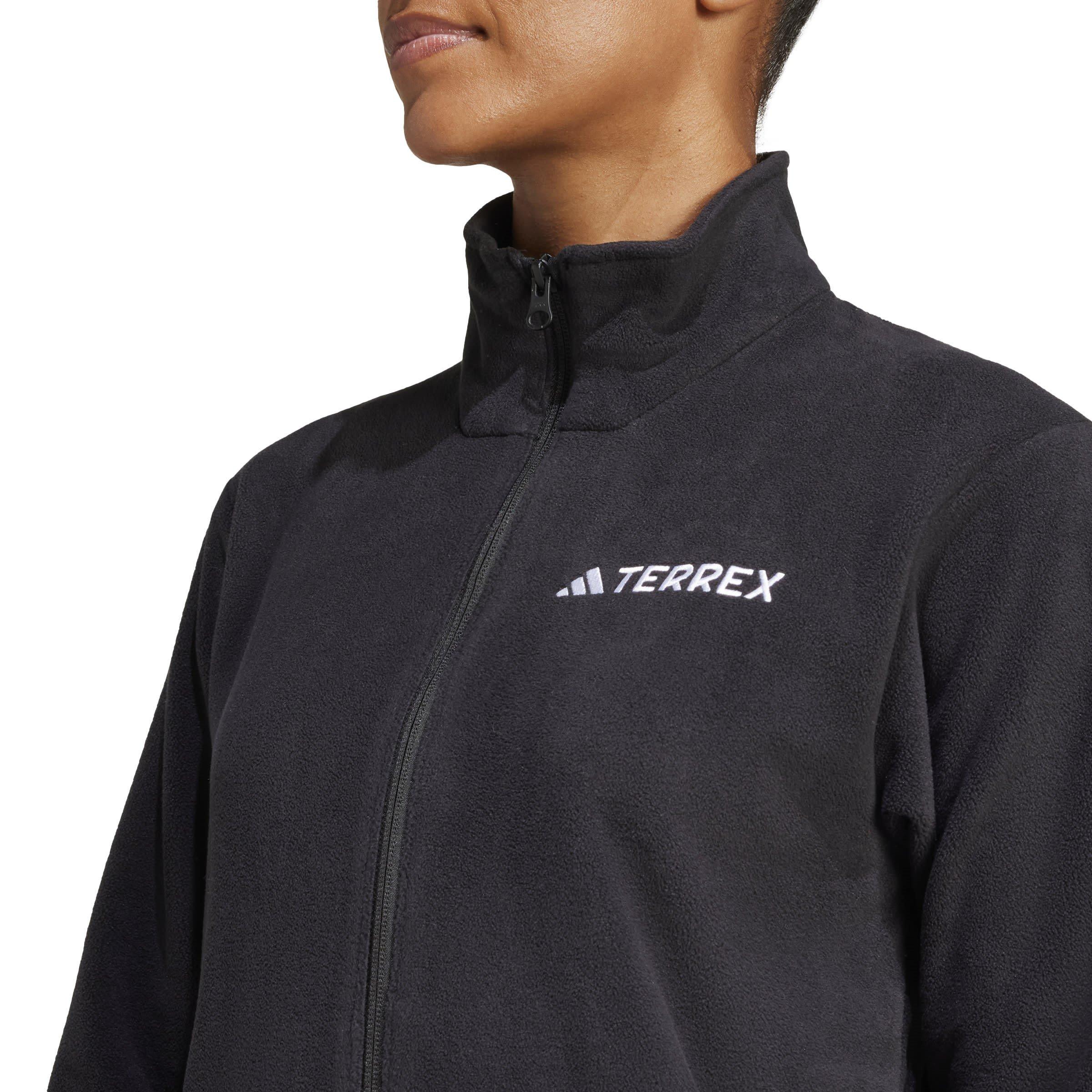 Preto - adidas - Xperior Cross Country Ski Soft Shell Fleece Jacket Womens - 5