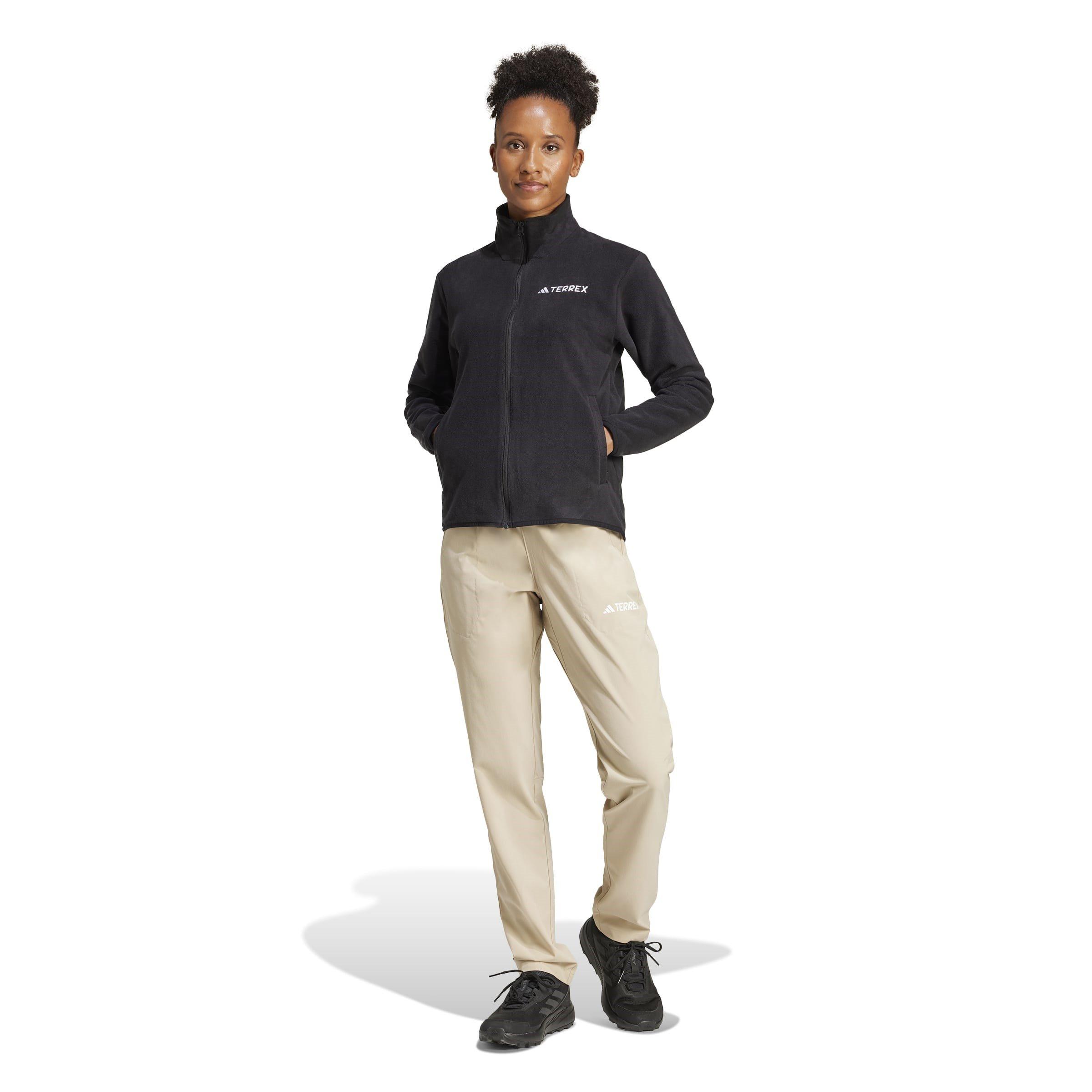 Preto - adidas - Xperior Cross Country Ski Soft Shell Fleece Jacket Womens - 7