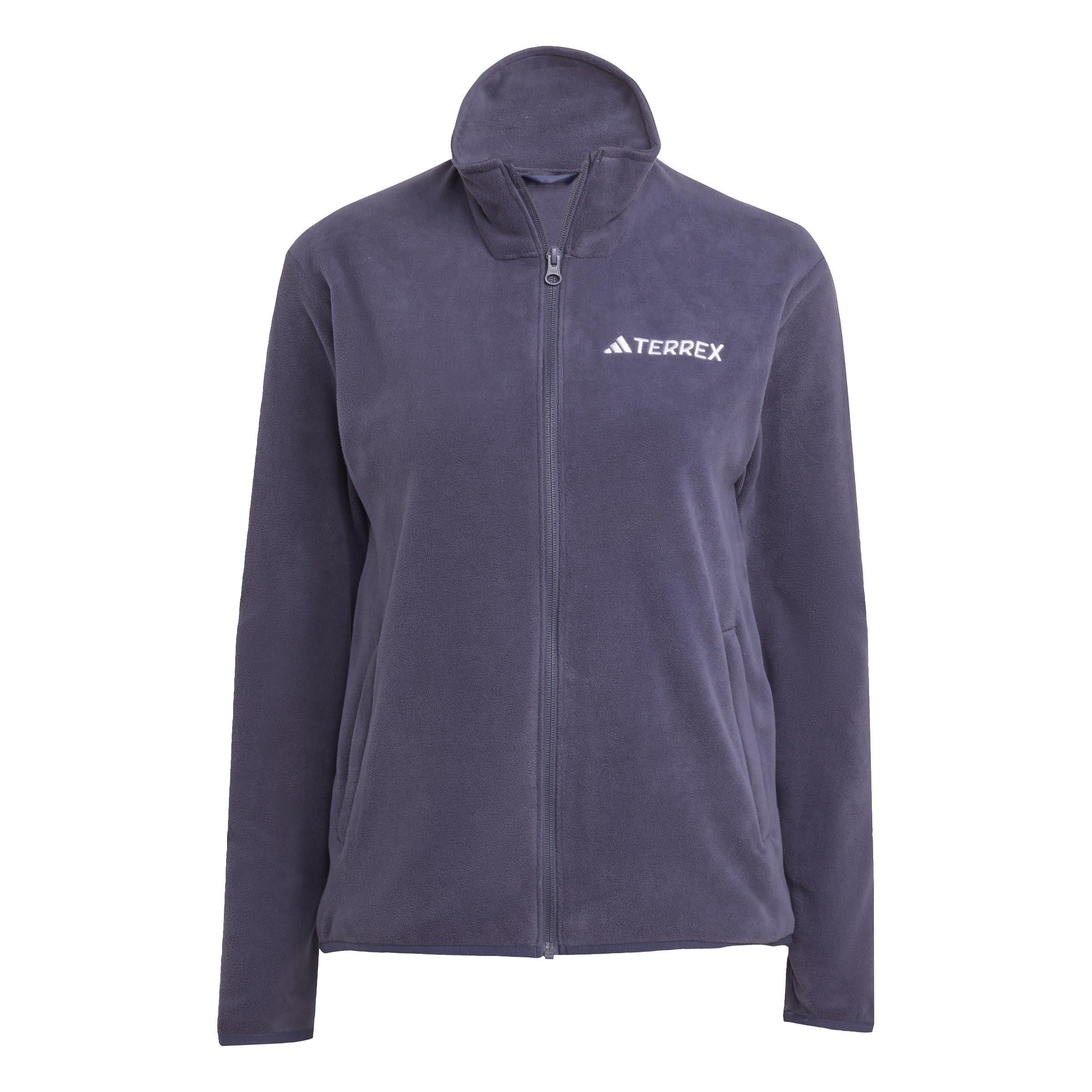 Adidas Women's Xperior Cross Country Ski Soft Shell Fleece Jacket - Shadow Navy - 12 (M)