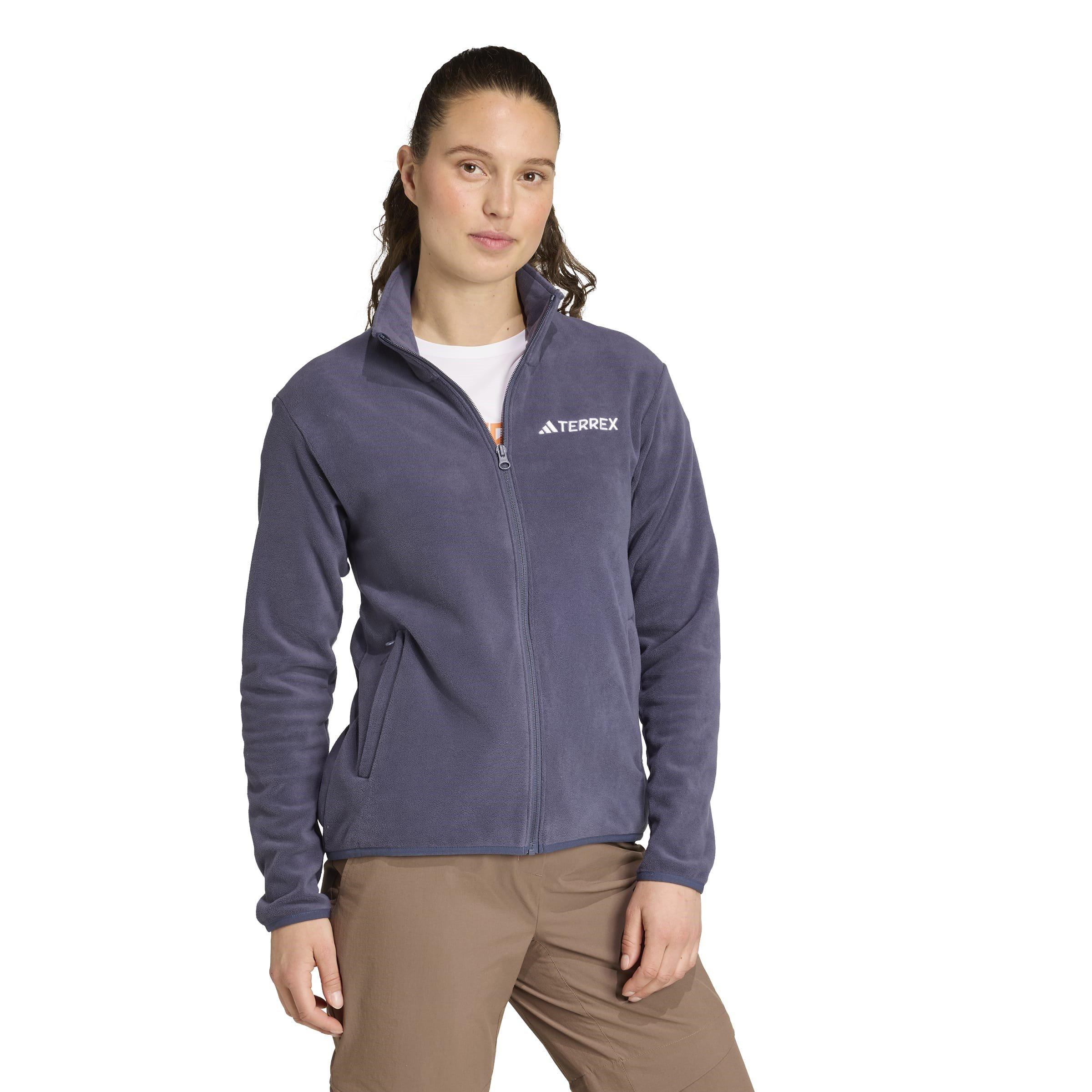 Shadow Navy - adidas - Xperior Cross Country Ski Soft Shell Fleece Jacket Womens - 4