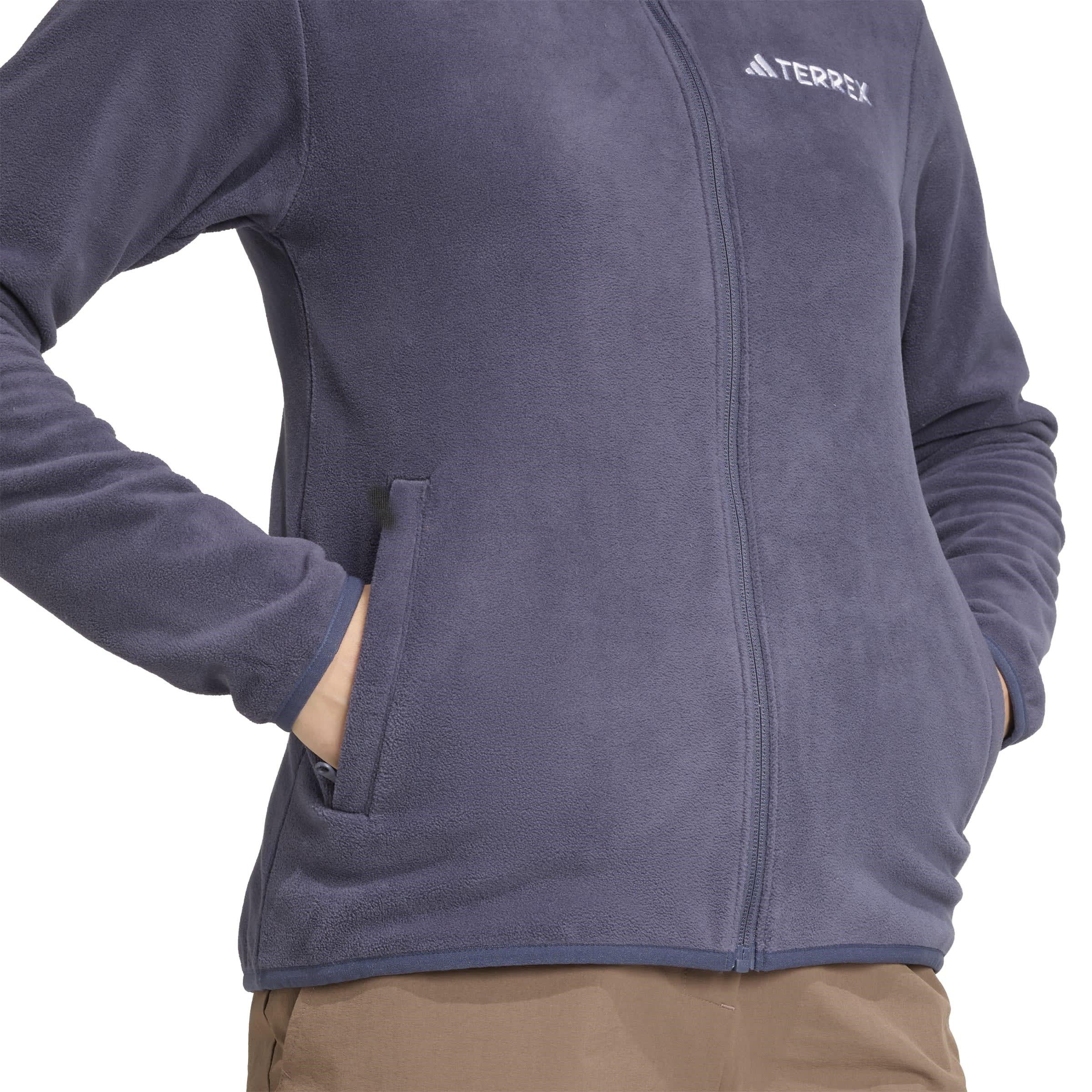 Shadow Navy - adidas - Xperior Cross Country Ski Soft Shell Fleece Jacket Womens - 5