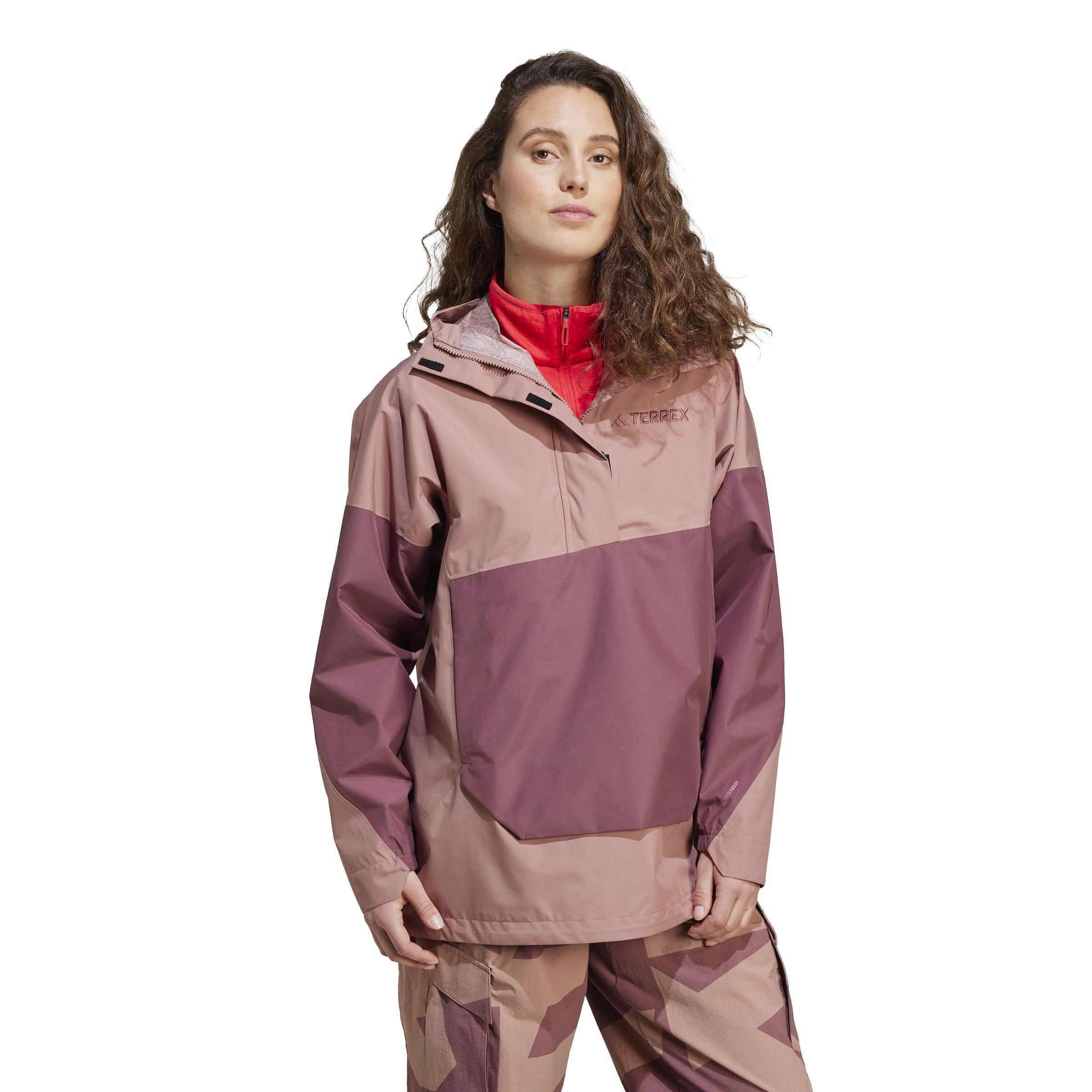 Argilla Calda - adidas - Terrex Xploric Climaproof Half Zip Waterproof Jacket - 4