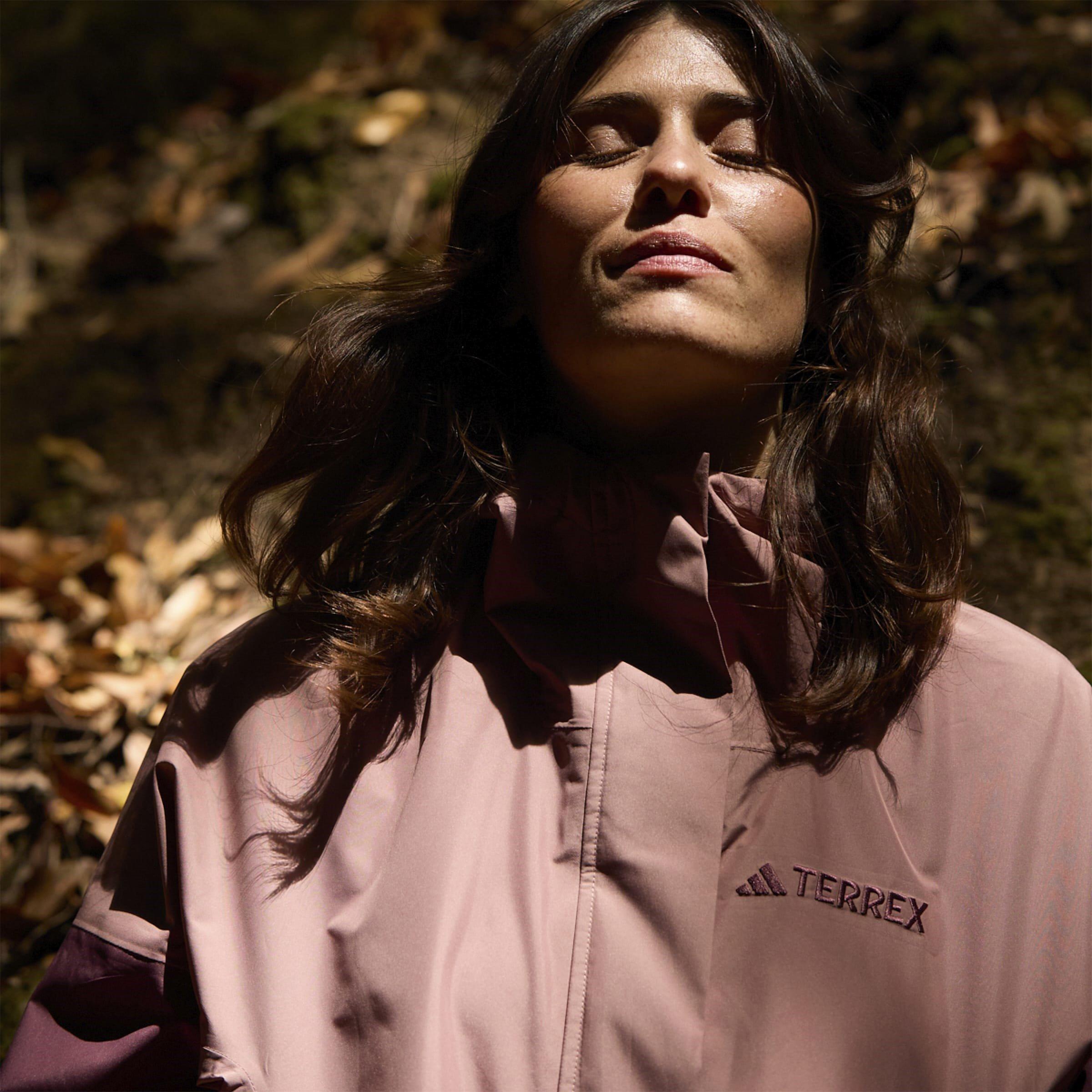 Argilla Calda - adidas - Terrex Xploric Climaproof Half Zip Waterproof Jacket - 9