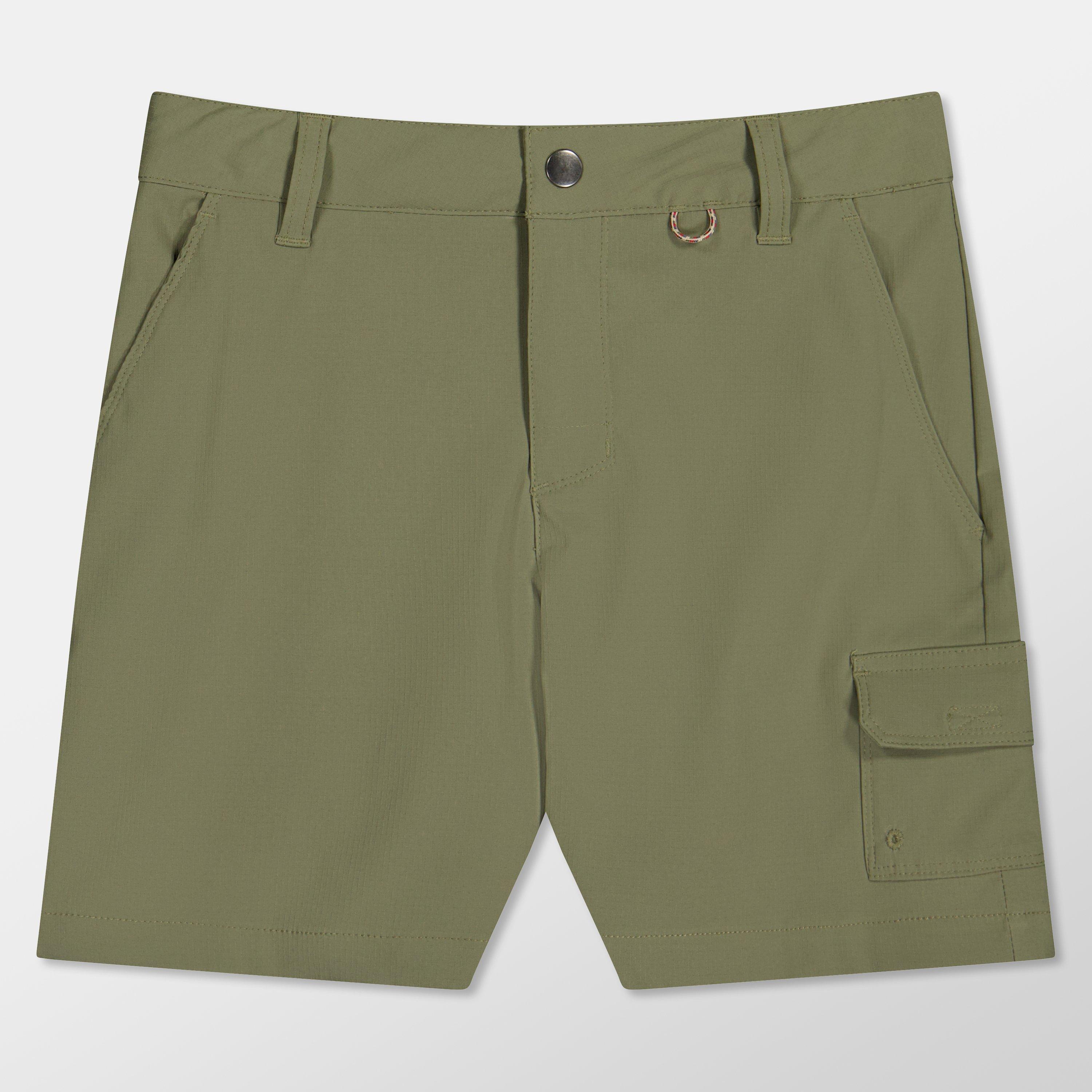Columbia Boys Tech Walking Shorts Juniors - Stone Green - 13 (XL)