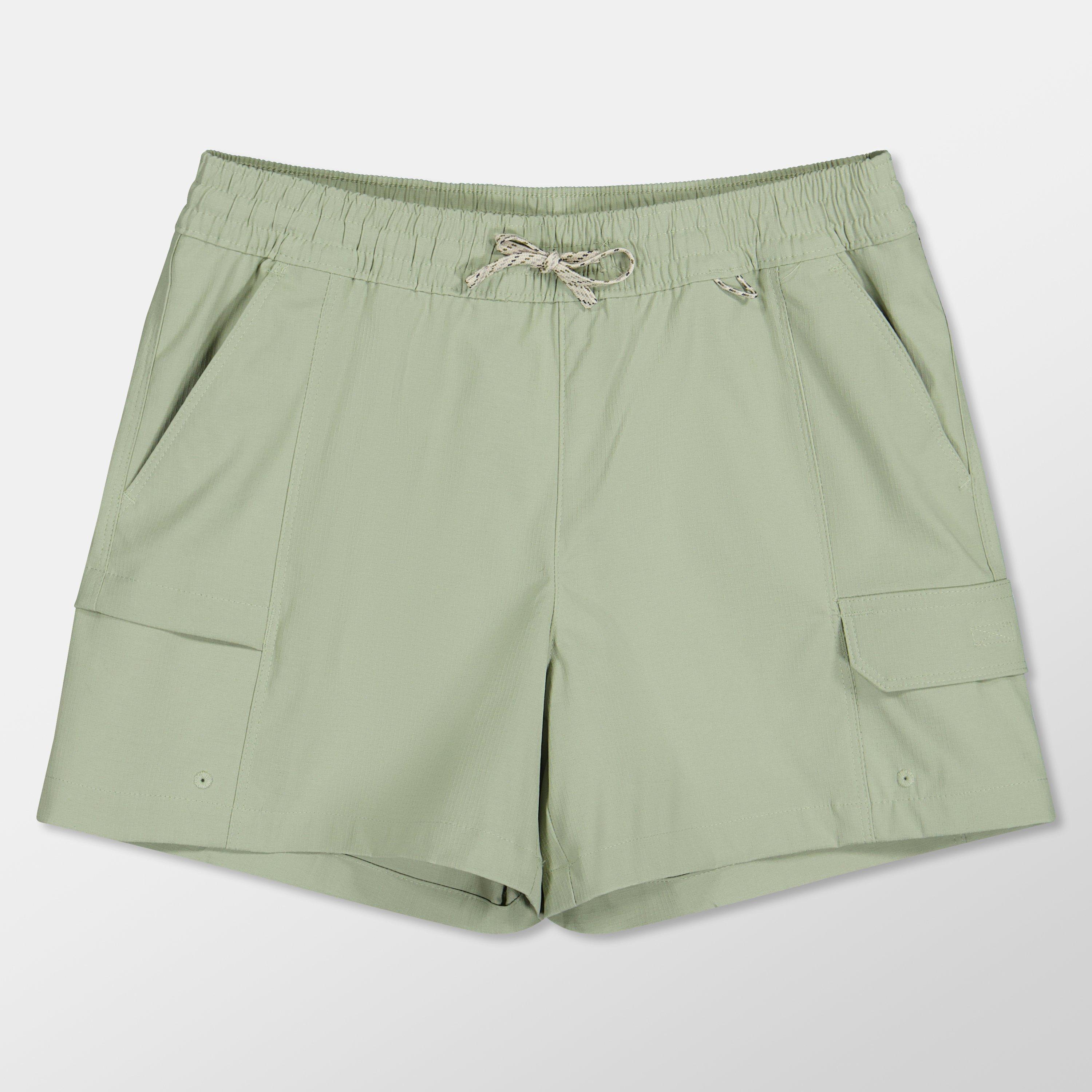 Columbia Girls Tech Walking Shorts Juniors - Safari - 13 (XL)