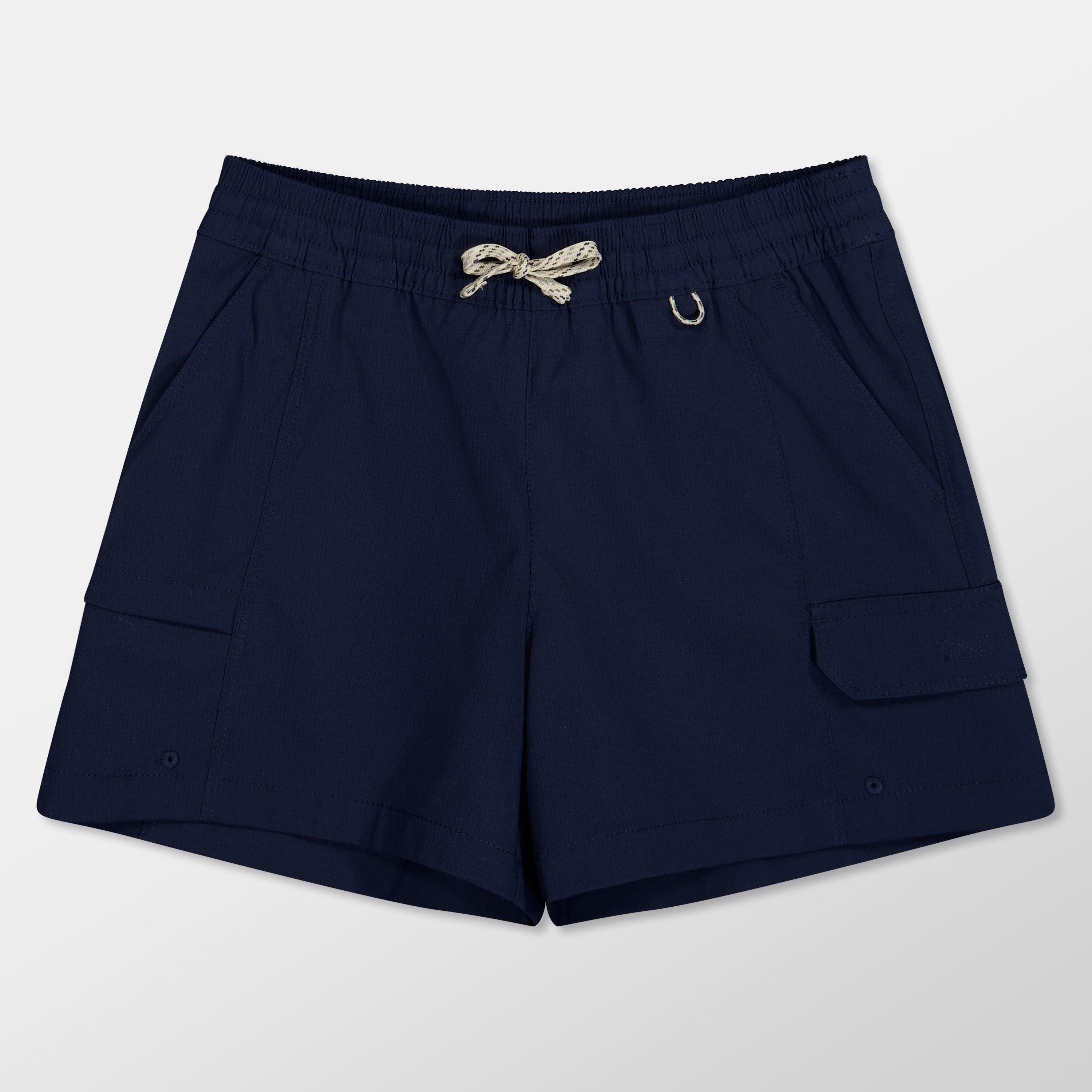 Columbia Girls Tech Walking Shorts Juniors - Navy - 13 (XL)