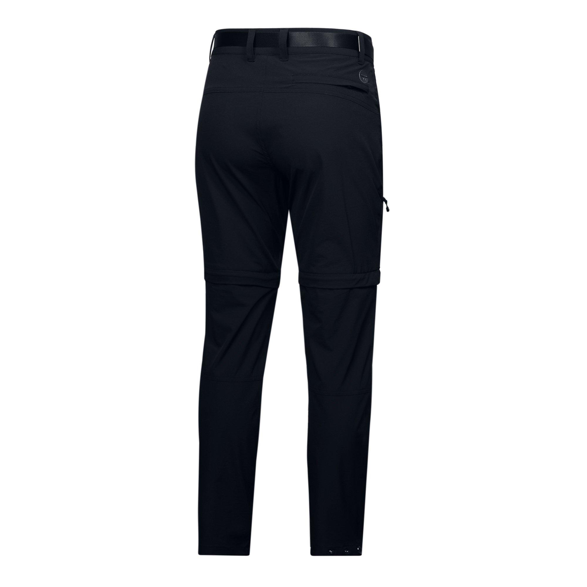Black - Hi Tec - 2-In-1 Walking Trousers Mens - 2