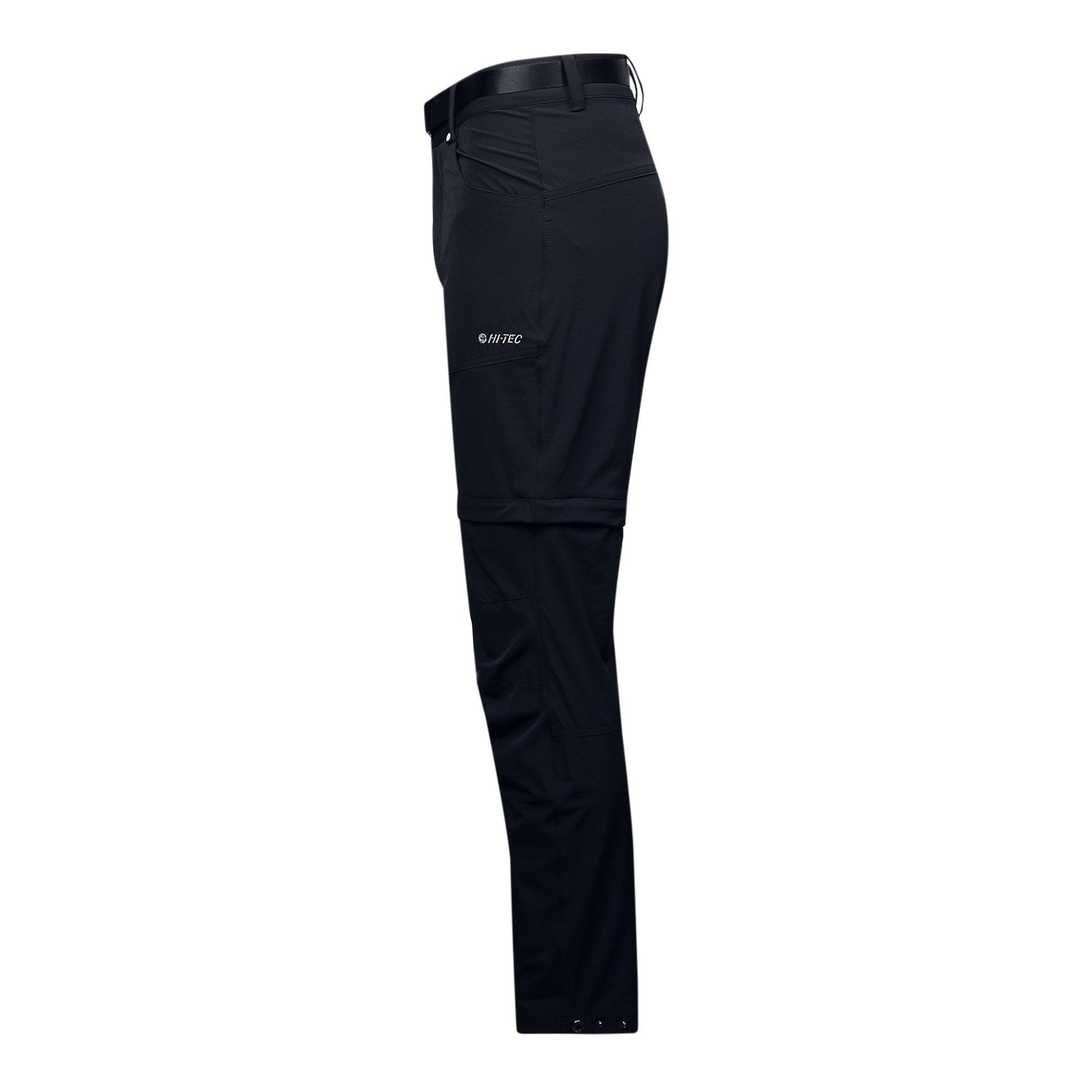 Black - Hi Tec - 2-In-1 Walking Trousers Mens - 3