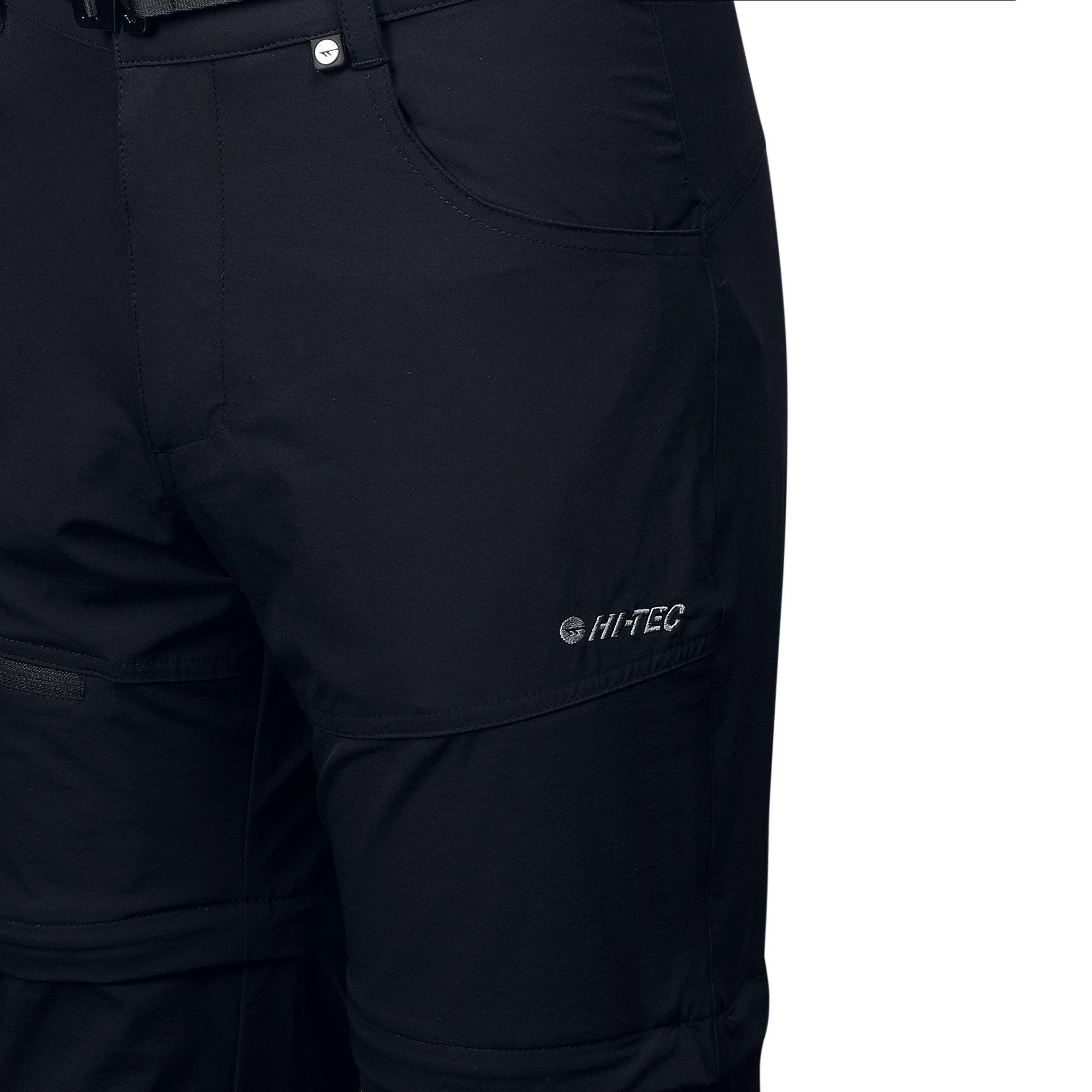 Black - Hi Tec - 2-In-1 Walking Trousers Mens - 4