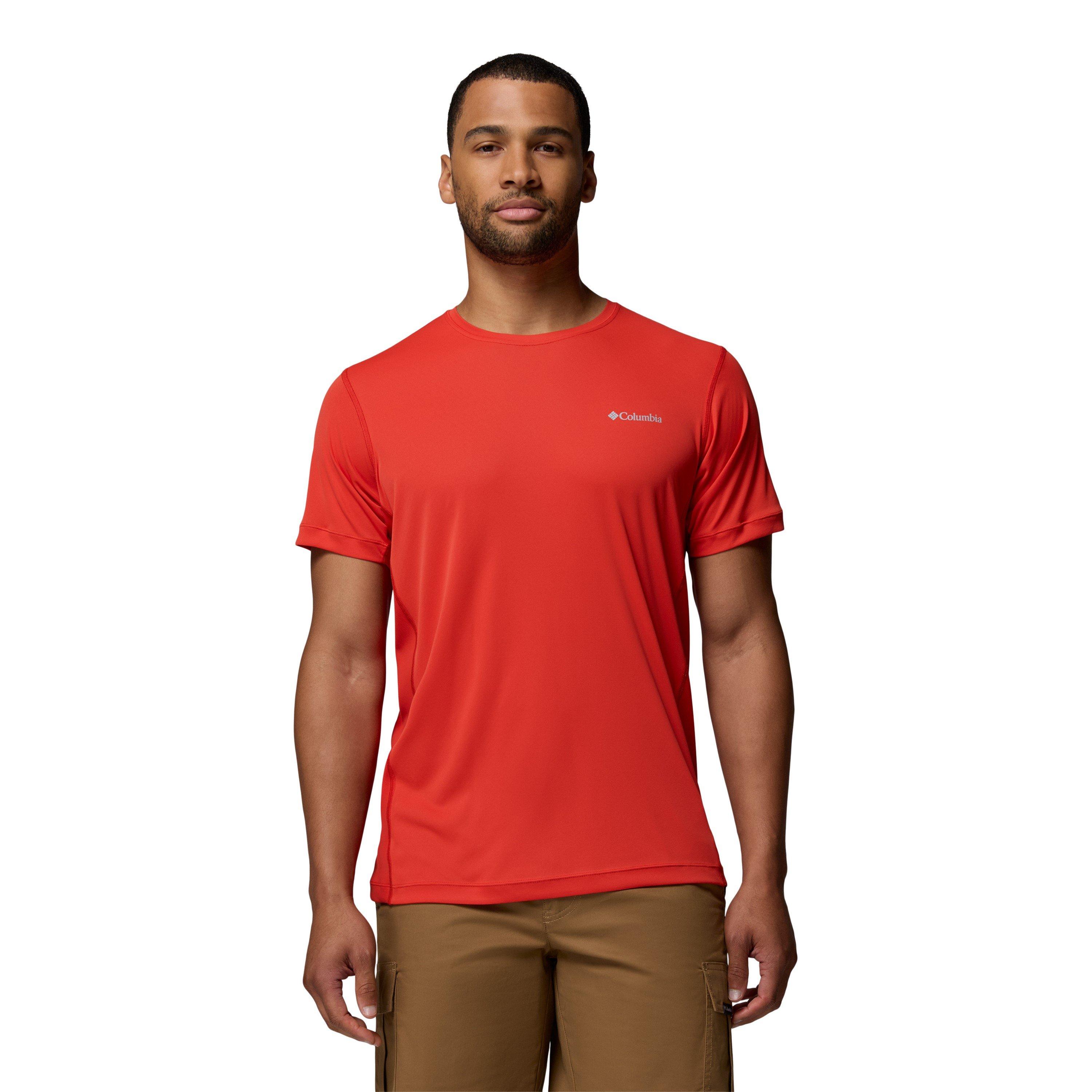 Columbia Men's Zero Rules™ Light Ss Crew - Red - Small