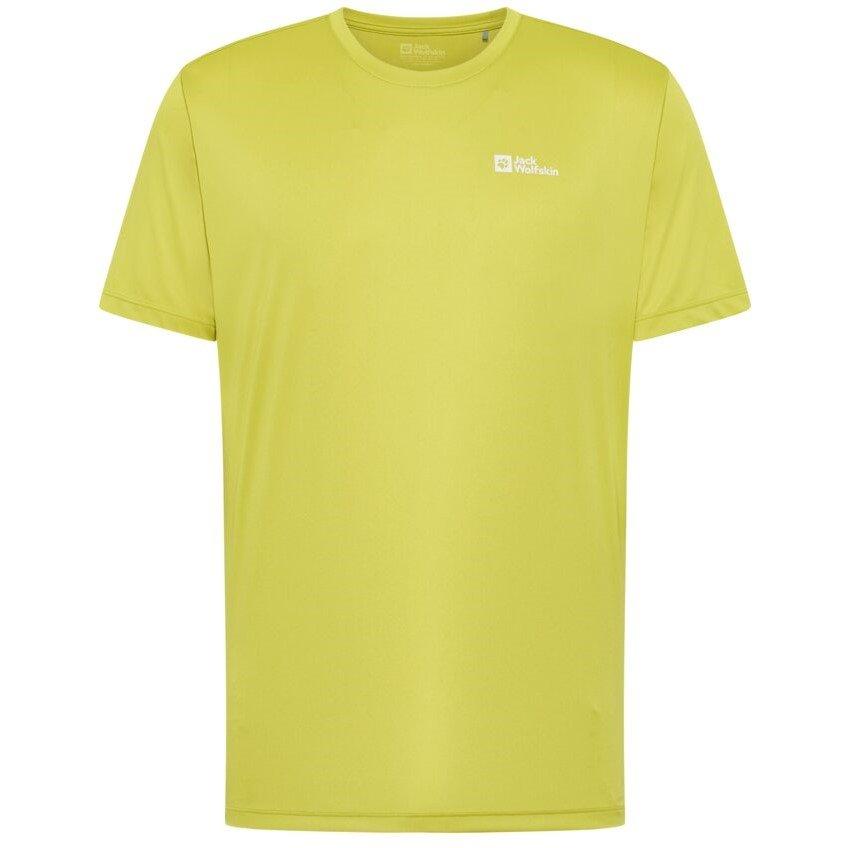Jack Wolfskin Men's Tech Tee - Chartreuse - X Large