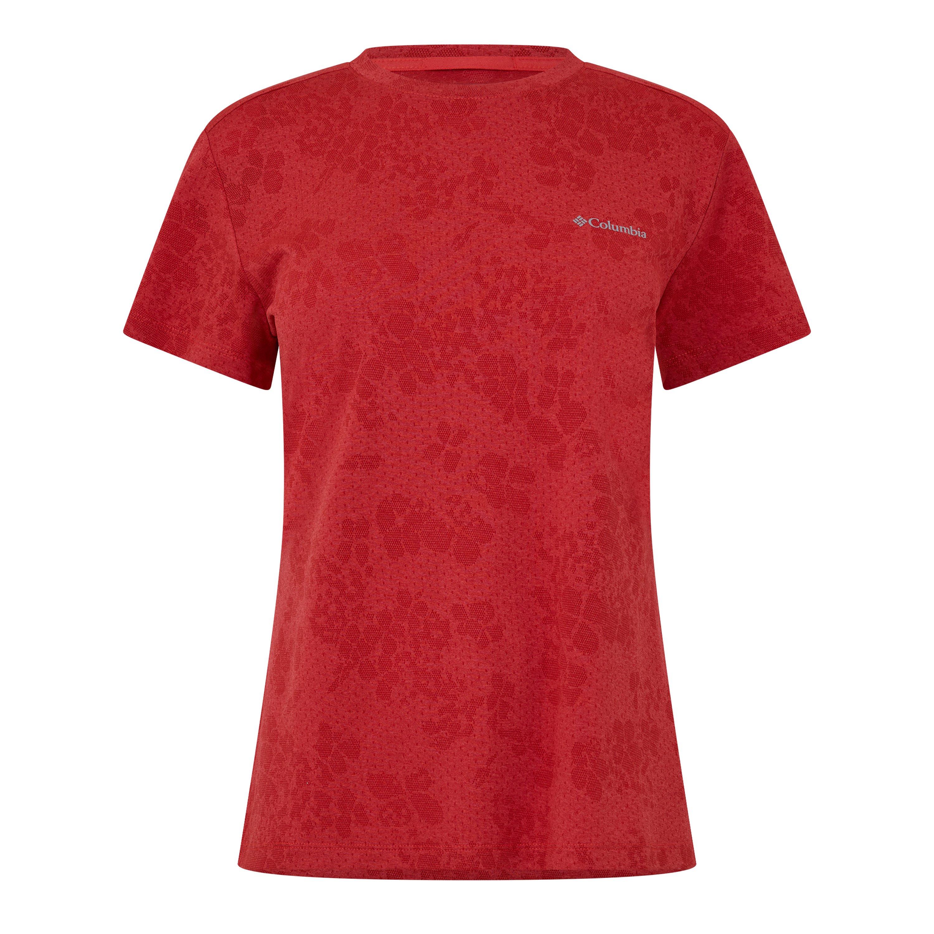 Valmue Rød - Columbia - Women's Bluebird Crew Short Sleeve Performance T-Shirt - 1
