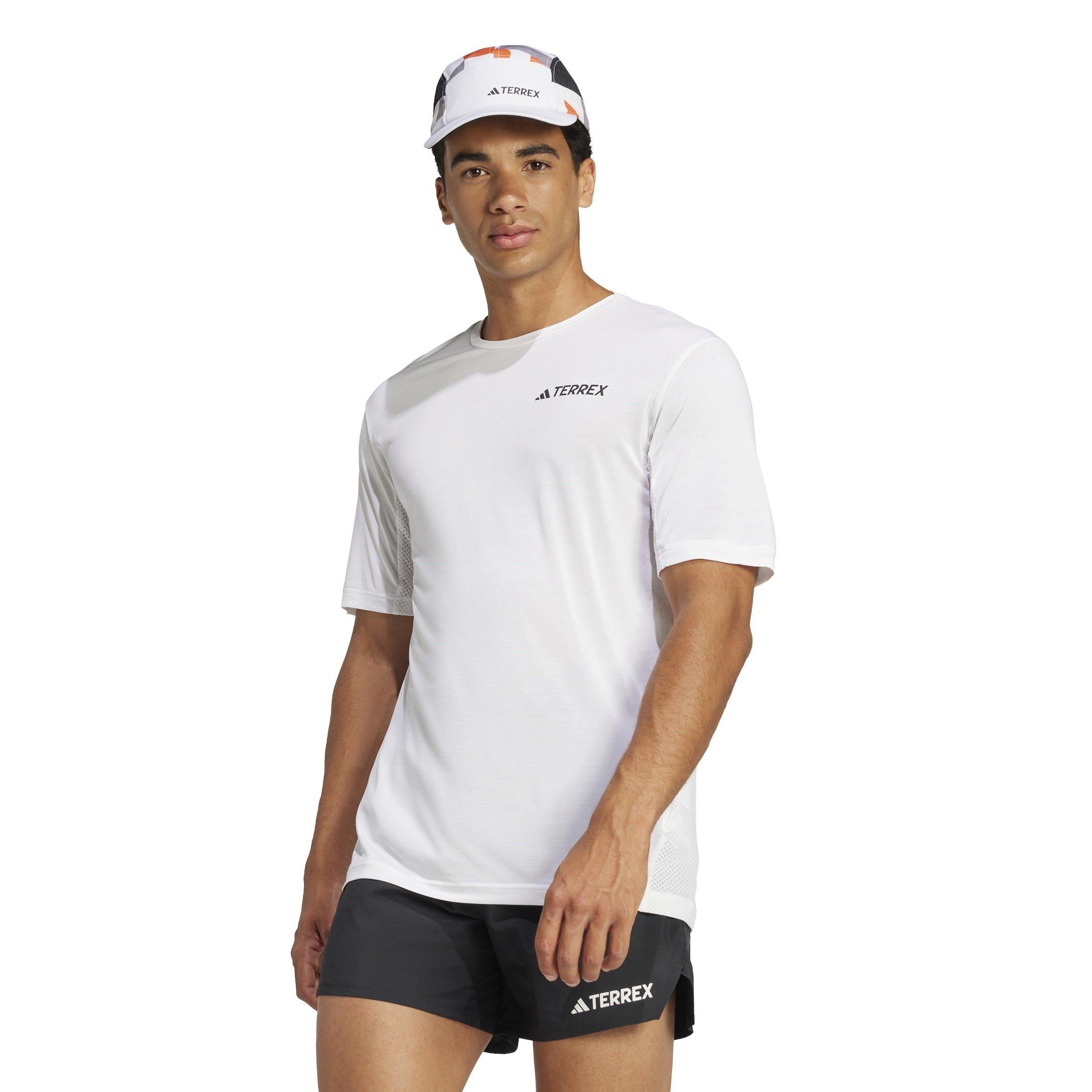 White - adidas - Short-Sleeve Performance T-Shirt - 2