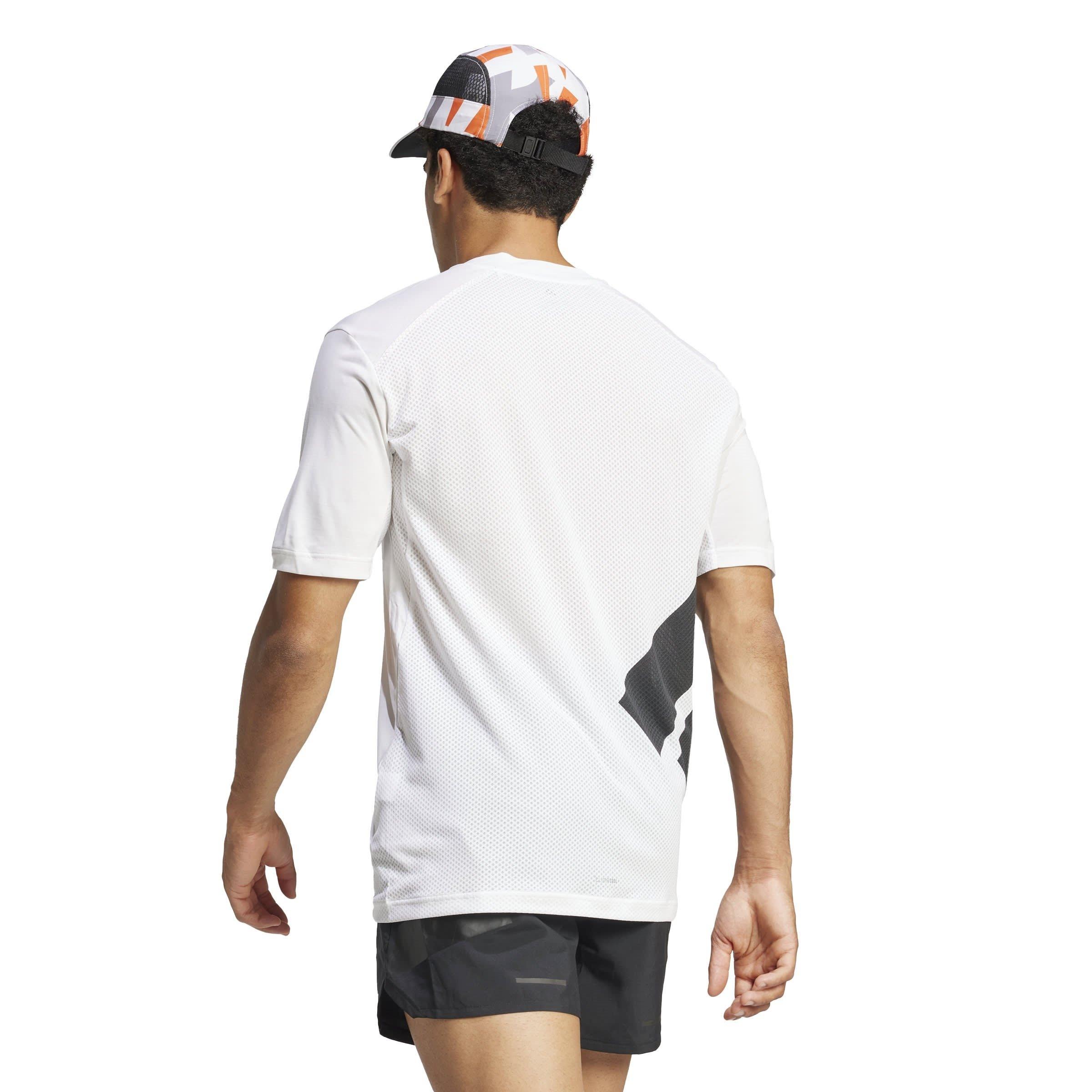 White - adidas - Short-Sleeve Performance T-Shirt - 3