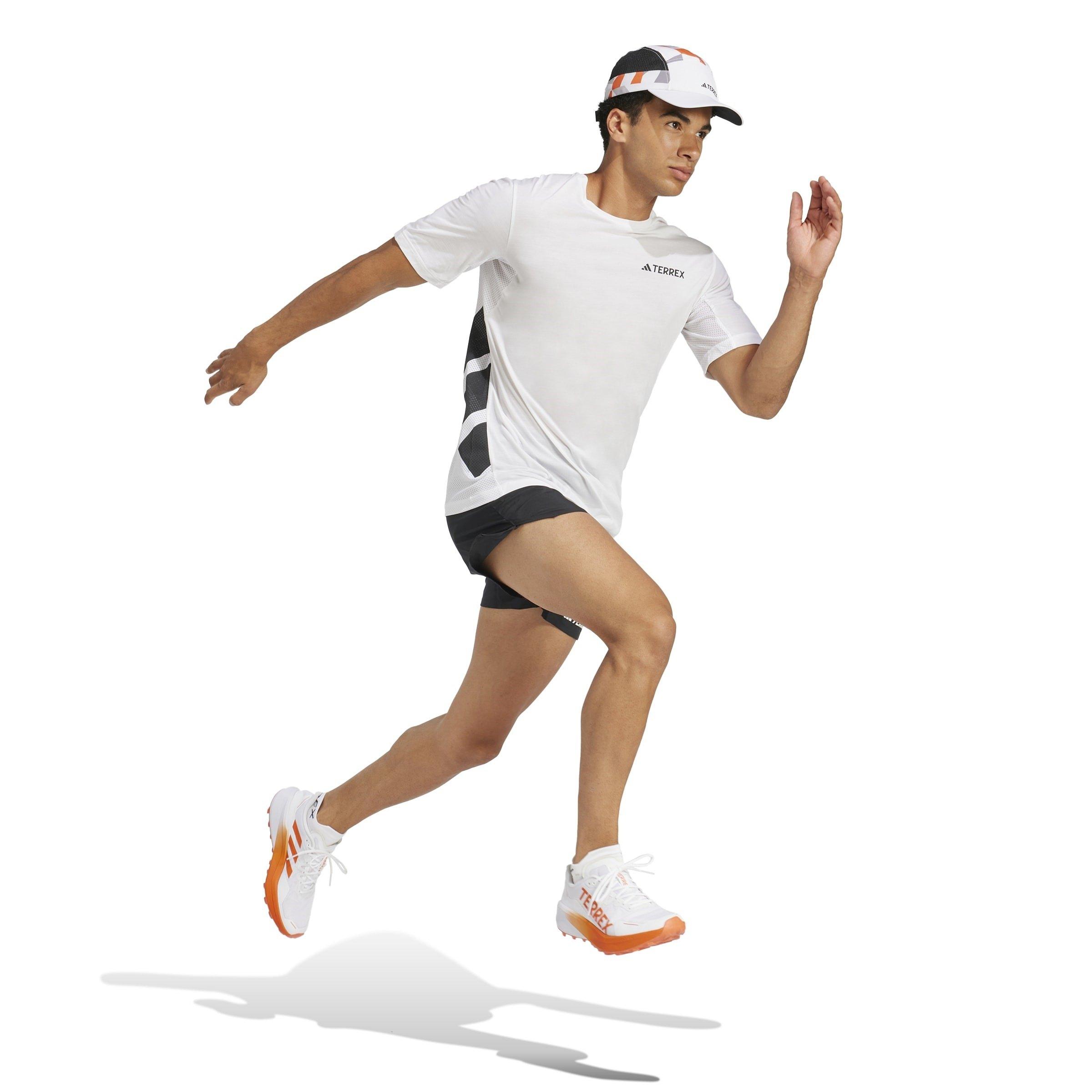 White - adidas - Short-Sleeve Performance T-Shirt - 4