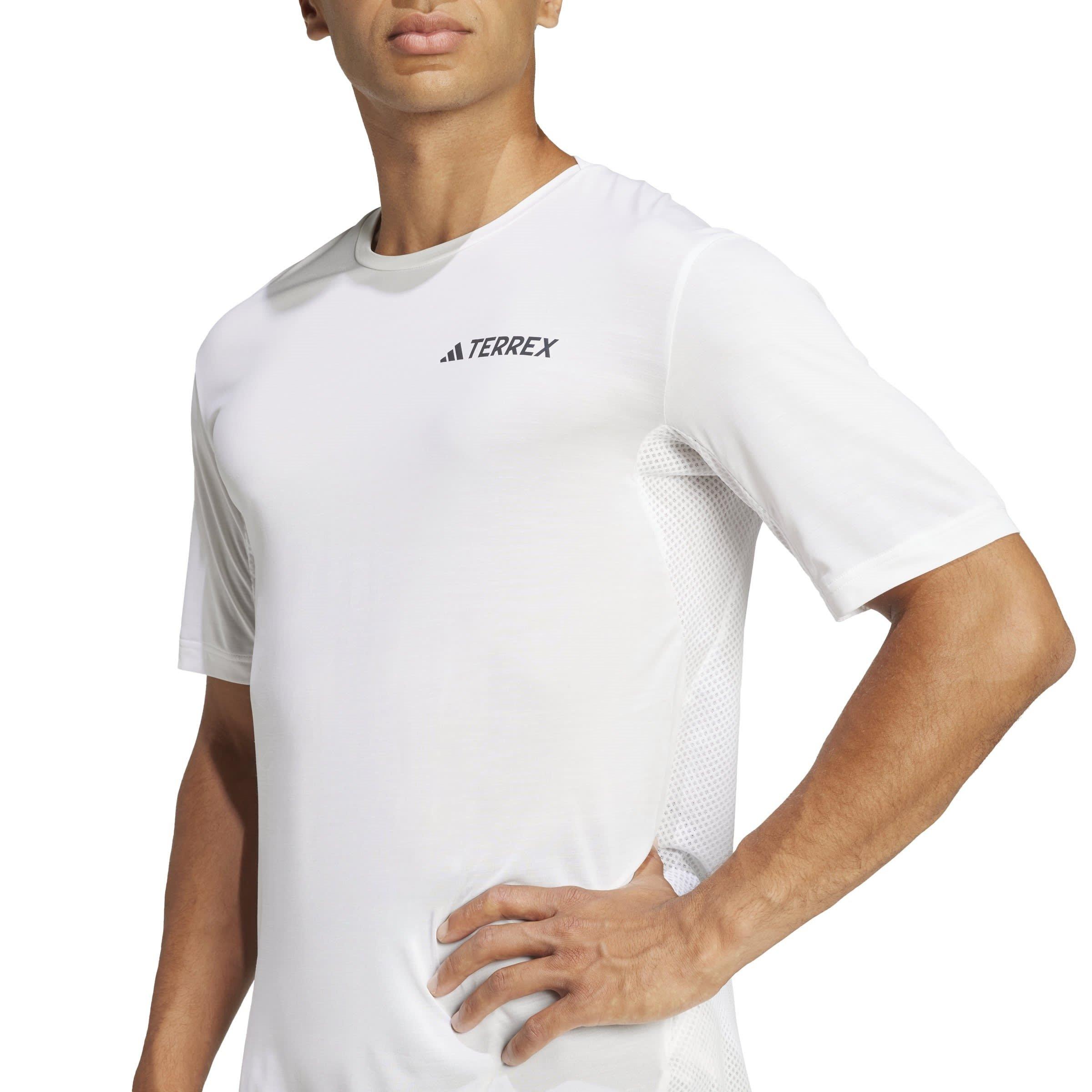 White - adidas - Short-Sleeve Performance T-Shirt - 6
