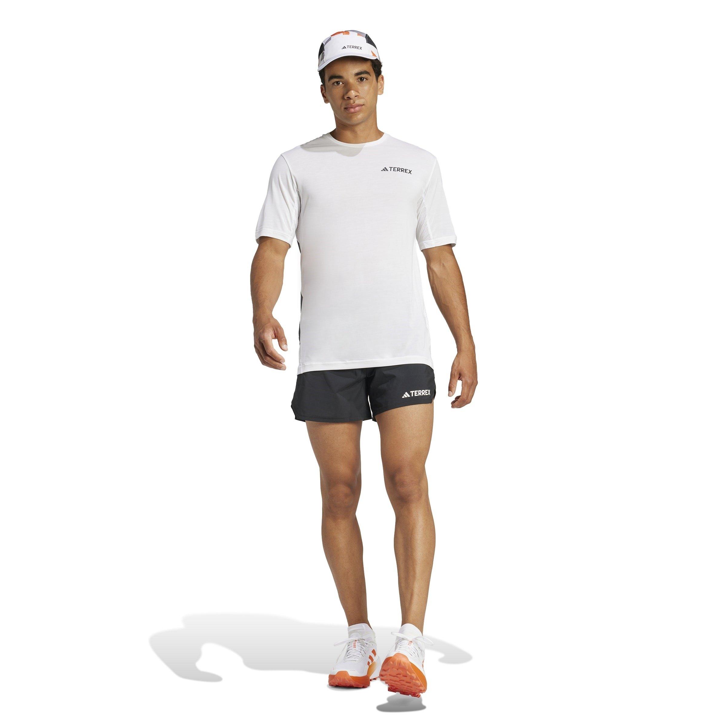 White - adidas - Short-Sleeve Performance T-Shirt - 7