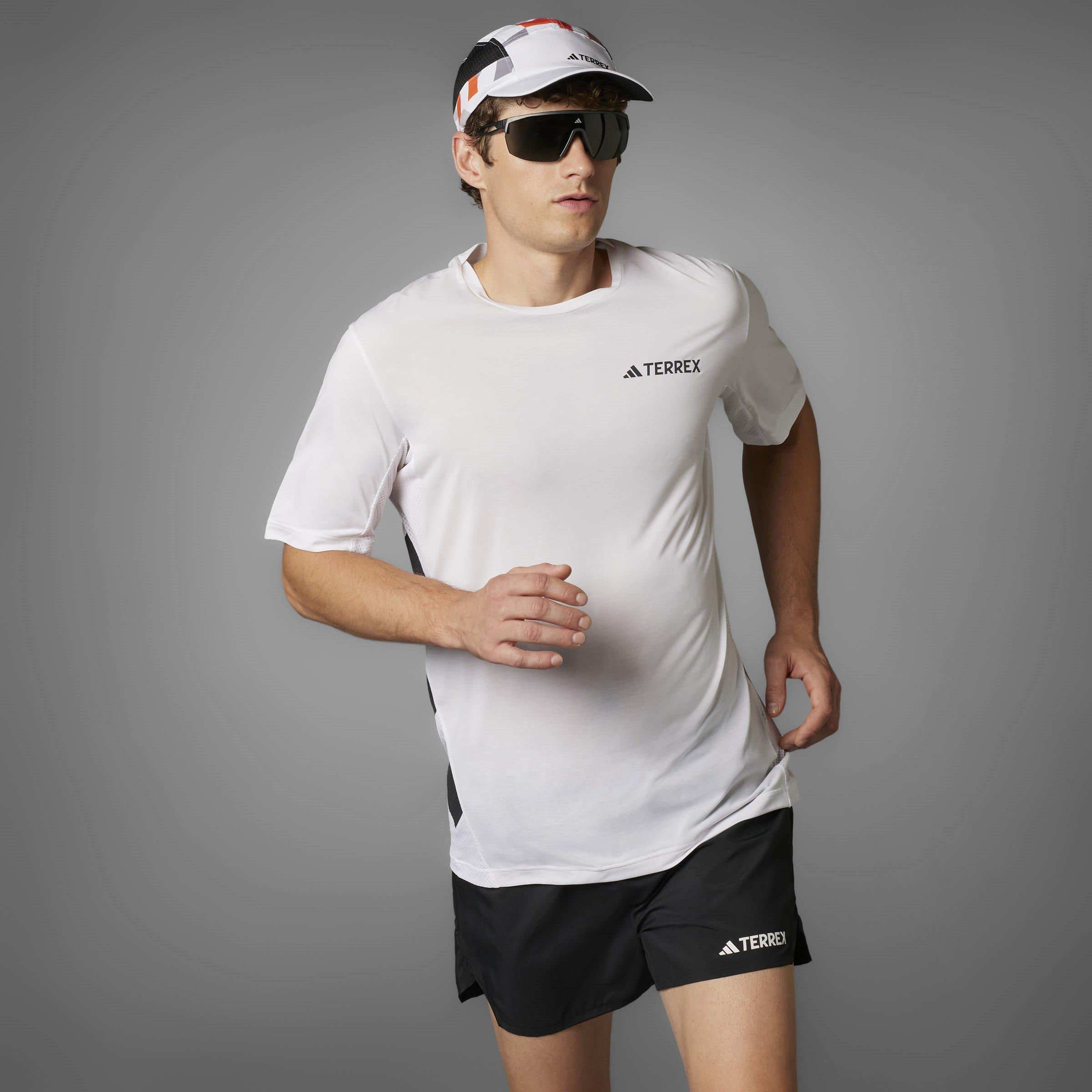 White - adidas - Short-Sleeve Performance T-Shirt - 8