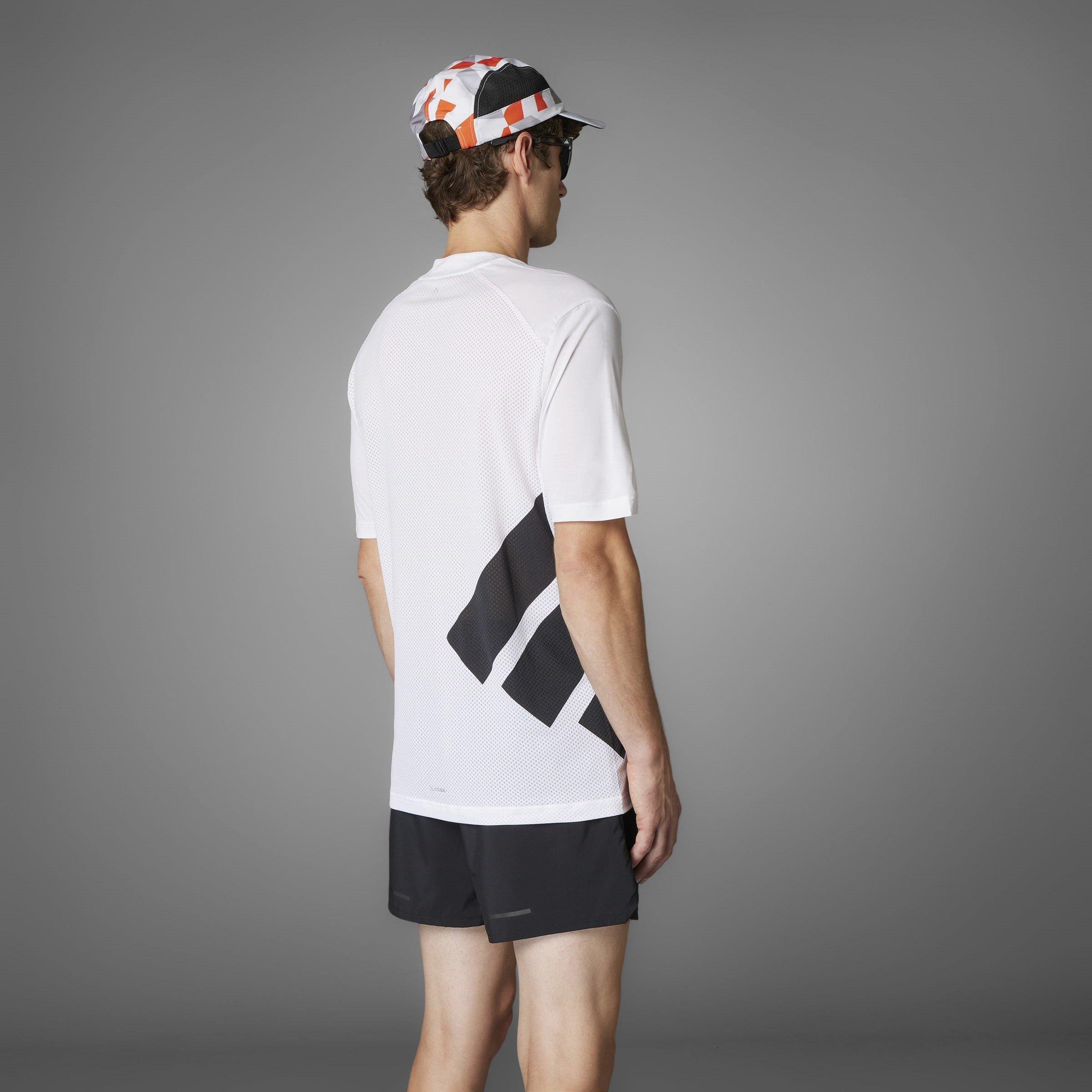 White - adidas - Short-Sleeve Performance T-Shirt - 9
