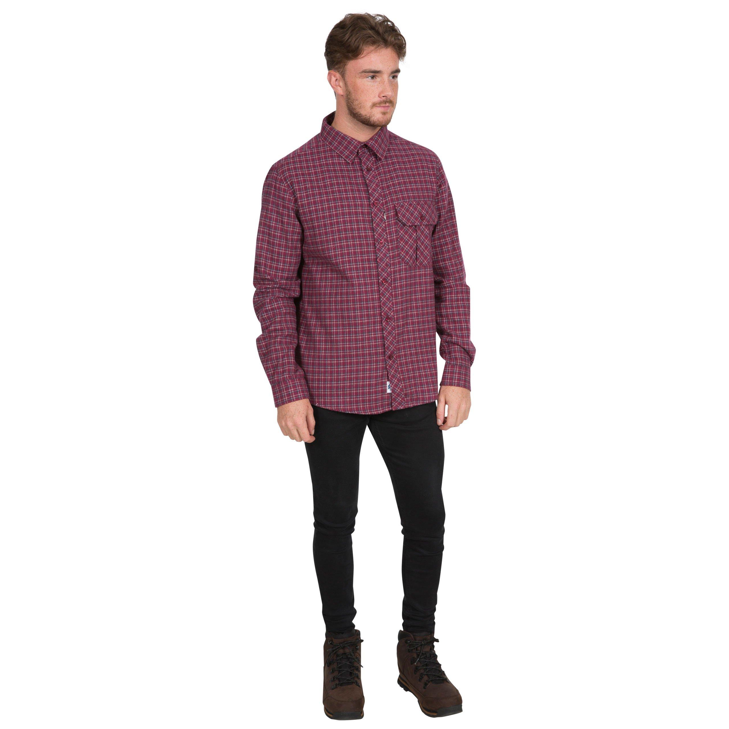Red Check - Trespass - Snyper Long-Sleeve Shirt - 2