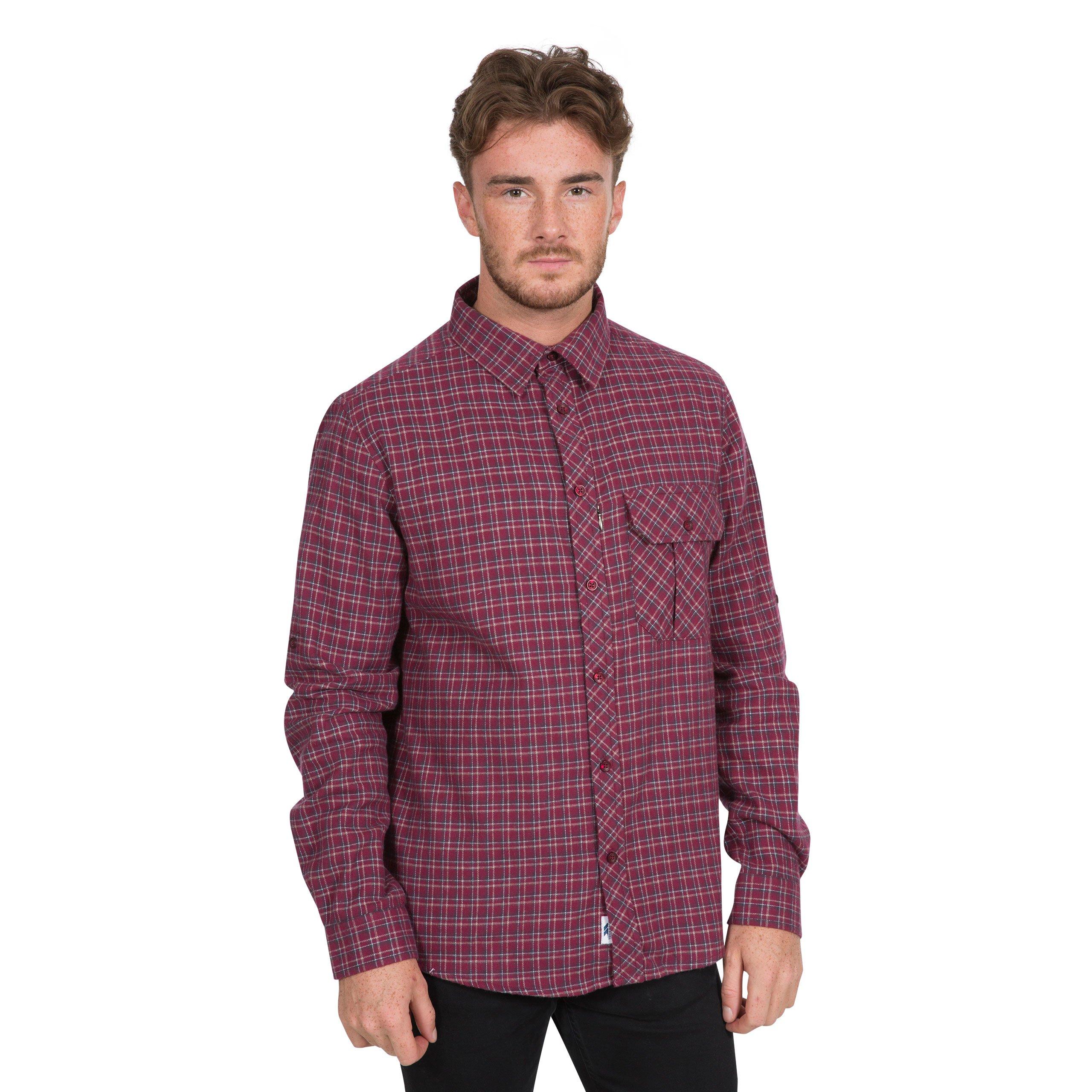Red Check - Trespass - Snyper Long-Sleeve Shirt - 4