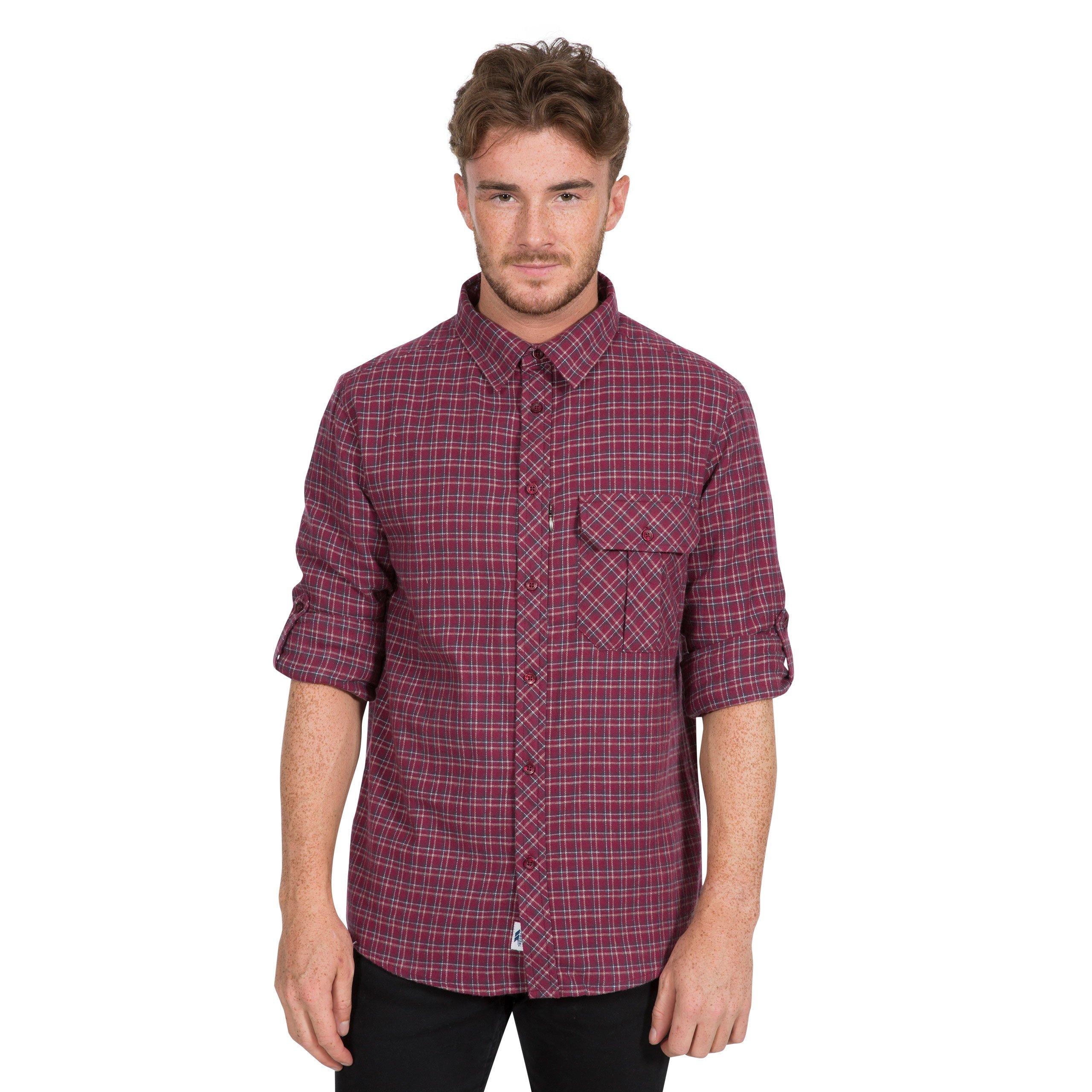 Red Check - Trespass - Snyper Long-Sleeve Shirt - 8