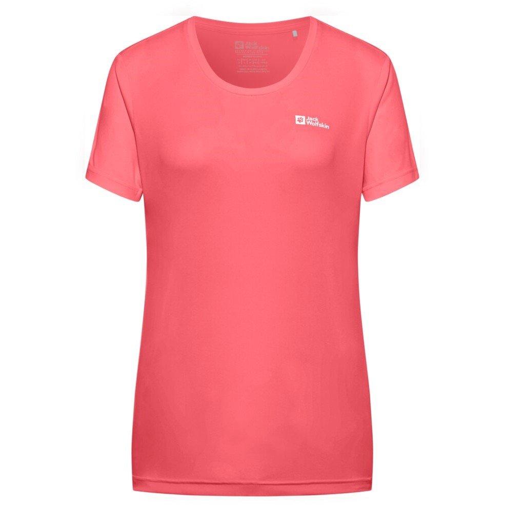Jack Wolfskin Women's Jw Tech Regular Fit T-Shirt - Coral - 8 (XS)