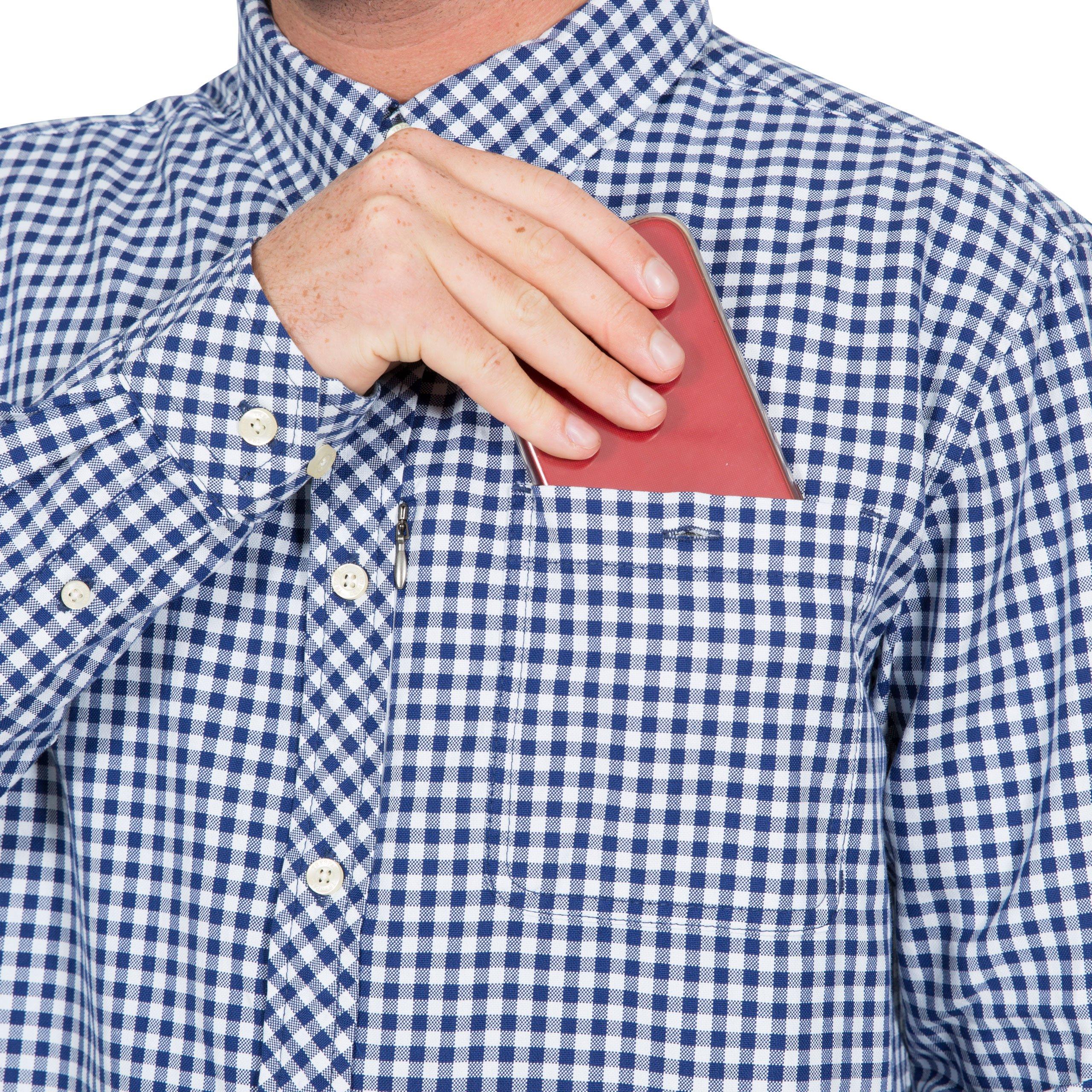 Blue Check - Trespass - Yafforth Long-Sleeve Shirt - 5