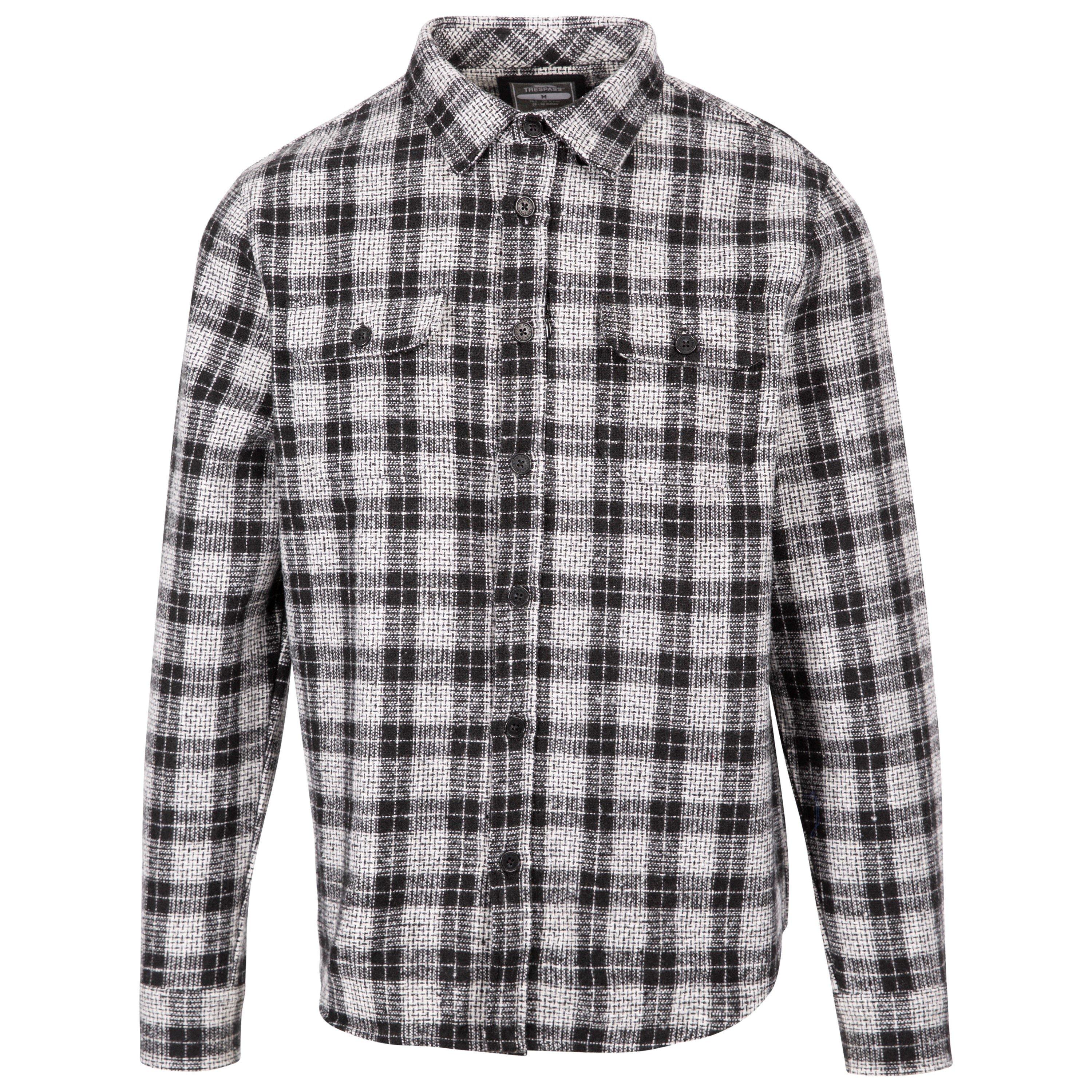 Black White - Trespass - Men's Prtlw Long Sleeve Shirt