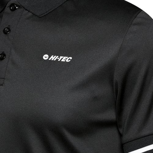 Black/White - Hi Tec - Helsi Mens Performance Polo Shirt - 2