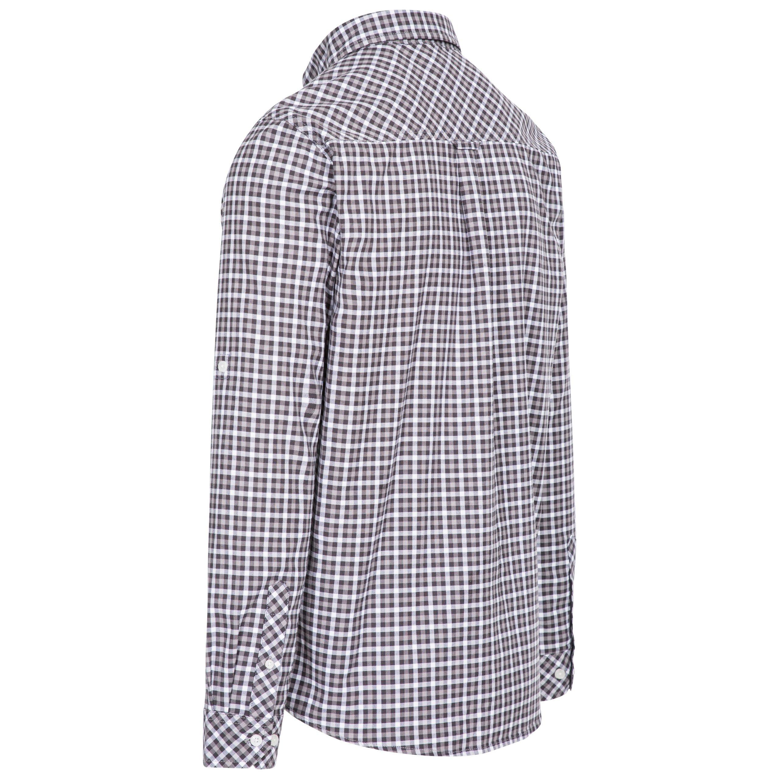 Grey Check - Trespass - Wroxtonley Long Sleeve Shirt - 9