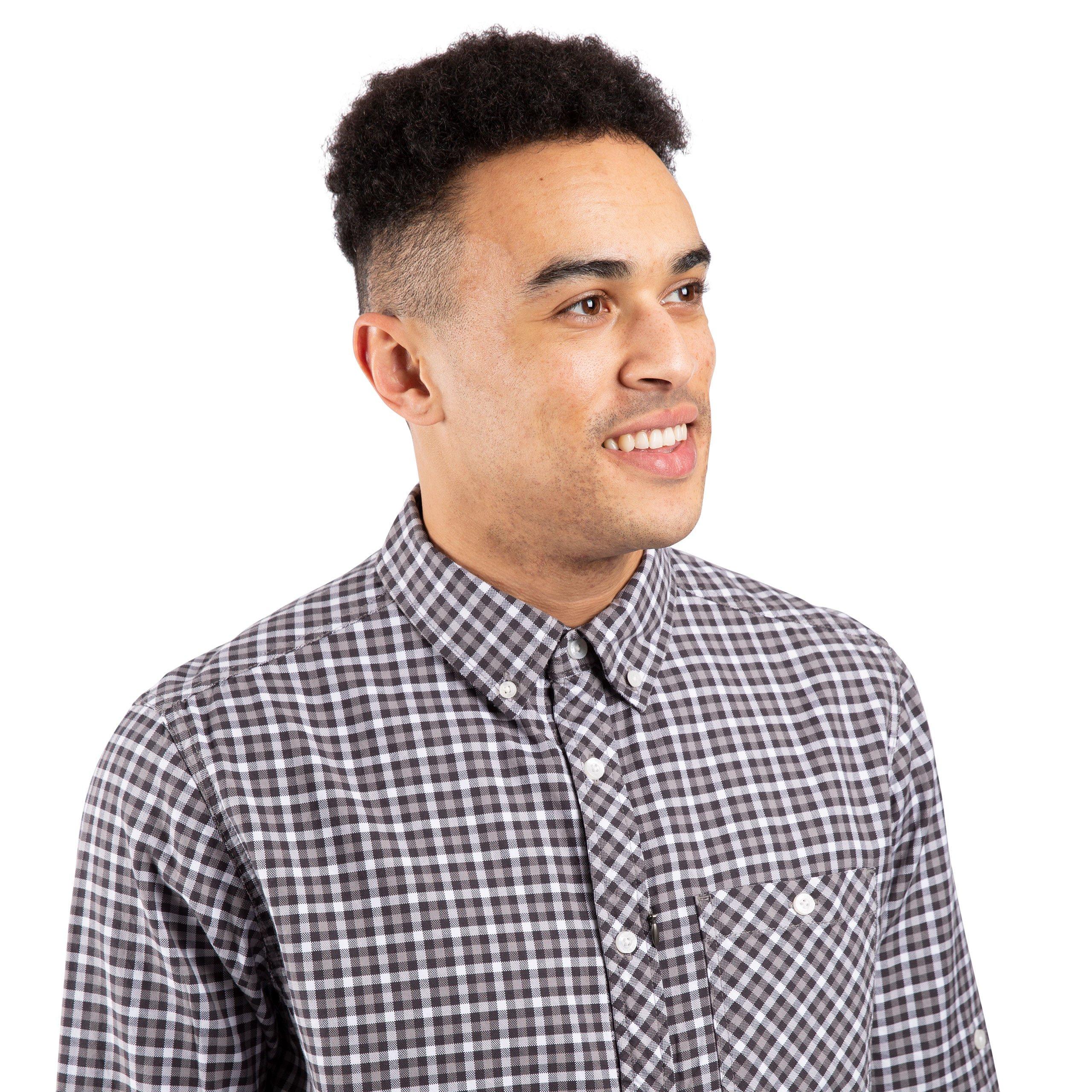 Grey Check - Trespass - Wroxtonley Long Sleeve Shirt - 7