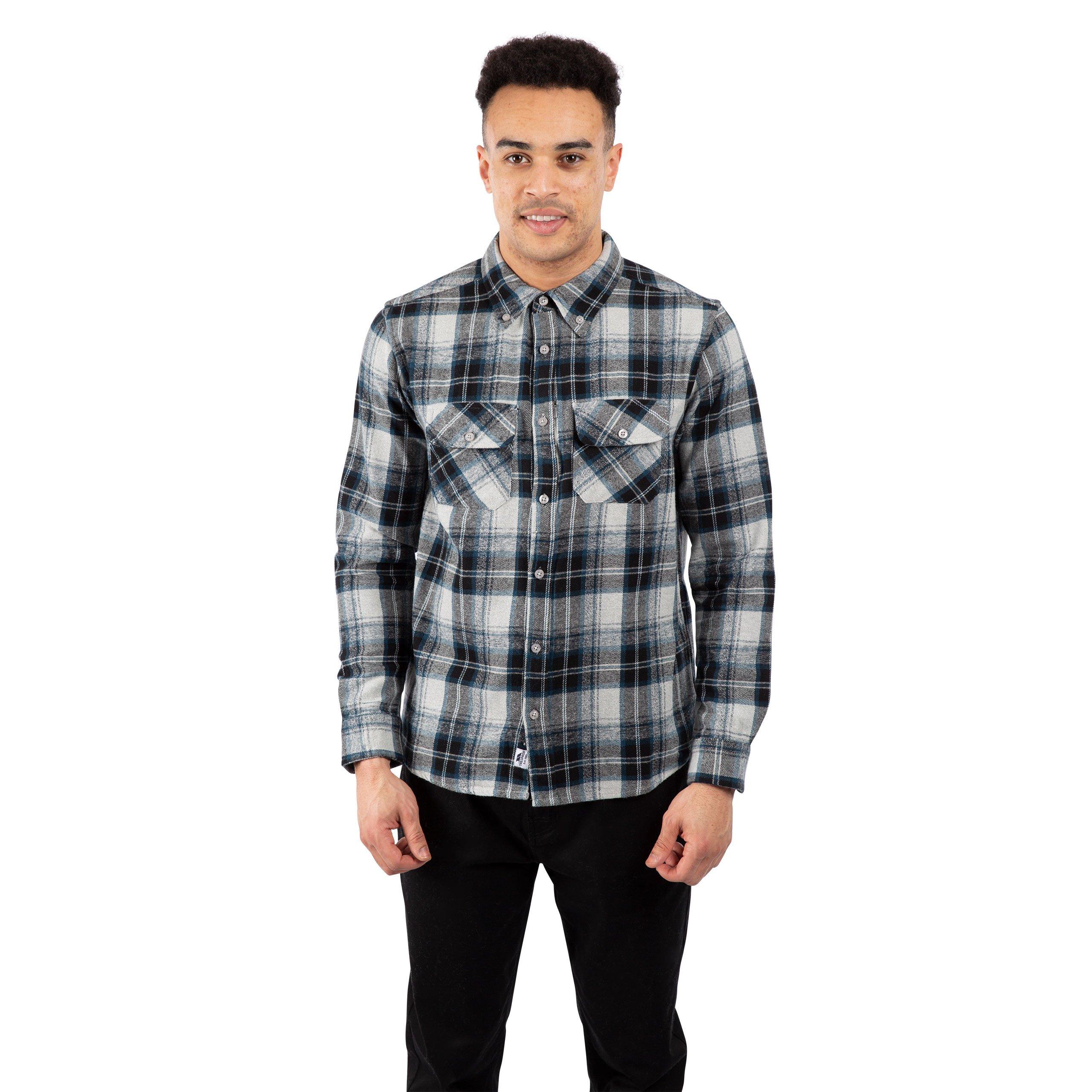 Grey Check - Trespass - Wrothamton Long Sleeve Shirt - 3