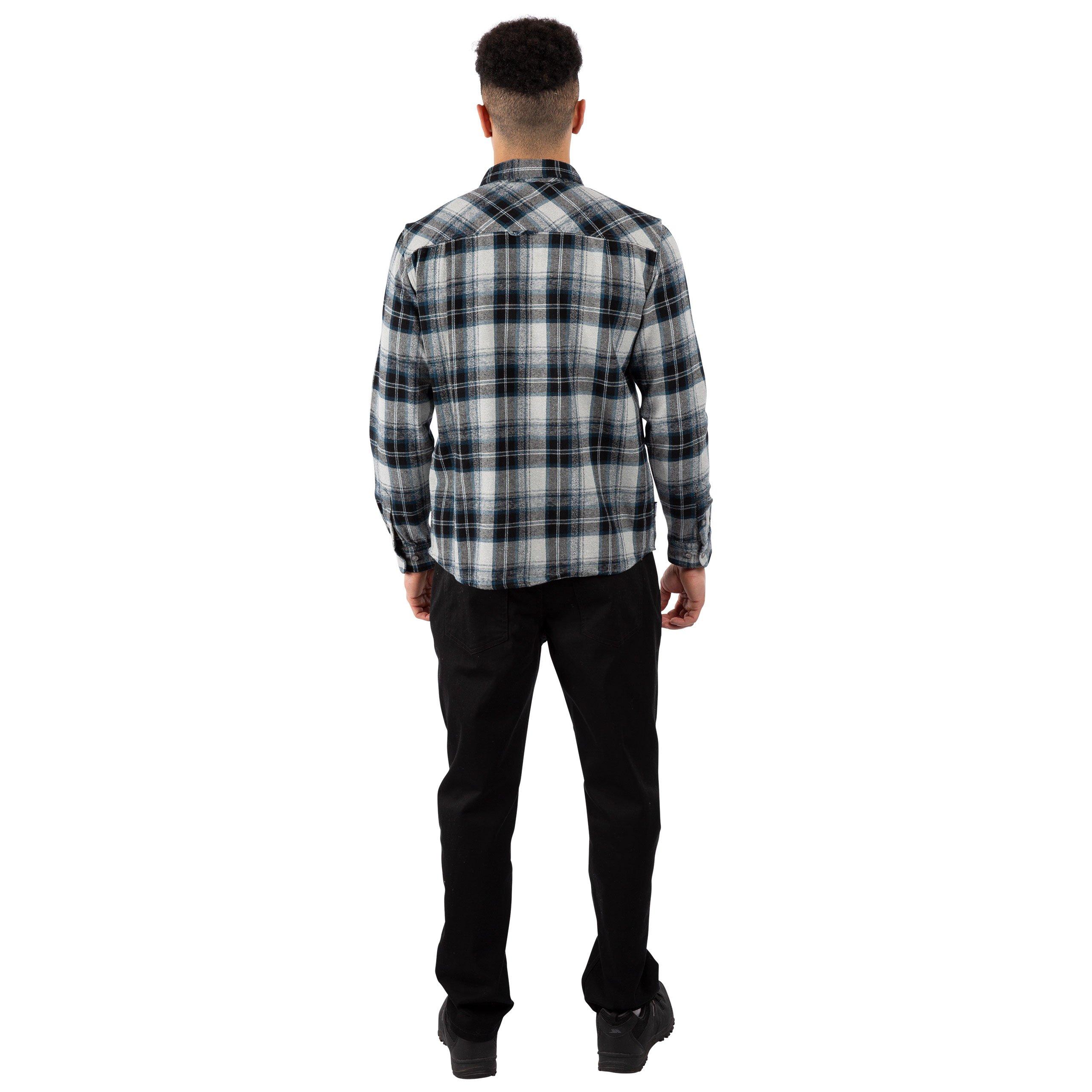 Grey Check - Trespass - Wrothamton Long Sleeve Shirt - 4