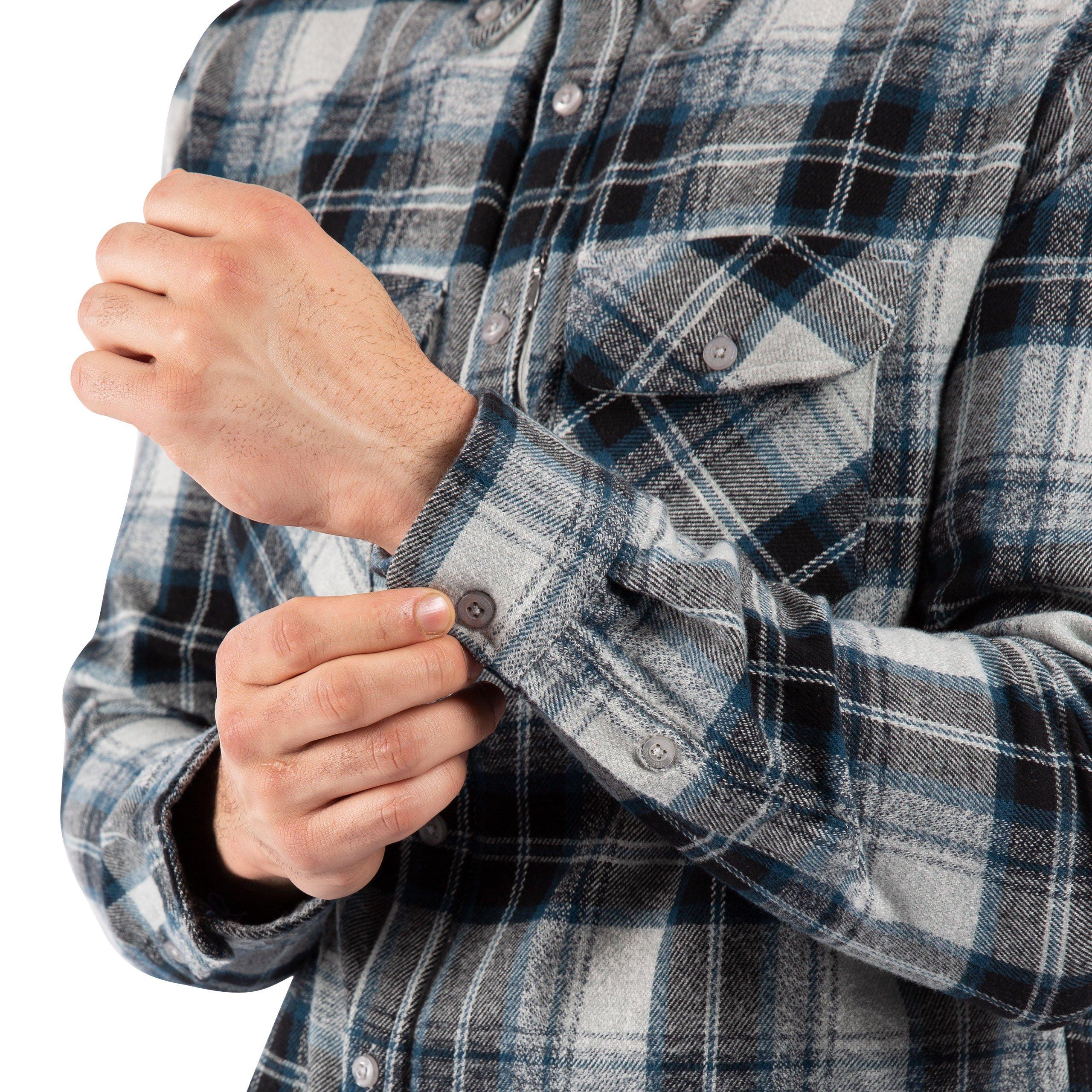 Grey Check - Trespass - Wrothamton Long Sleeve Shirt - 6
