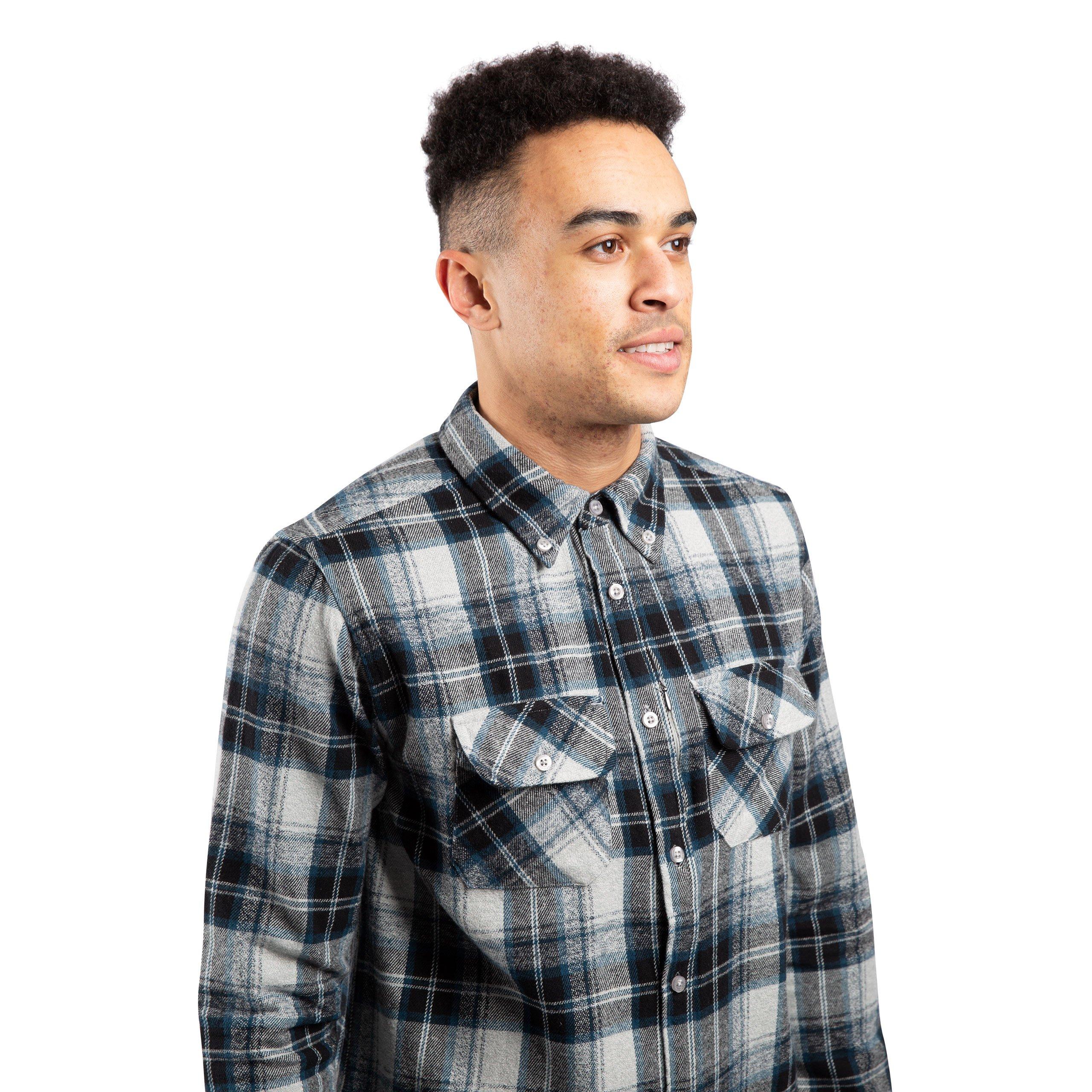 Grey Check - Trespass - Wrothamton Long Sleeve Shirt - 7