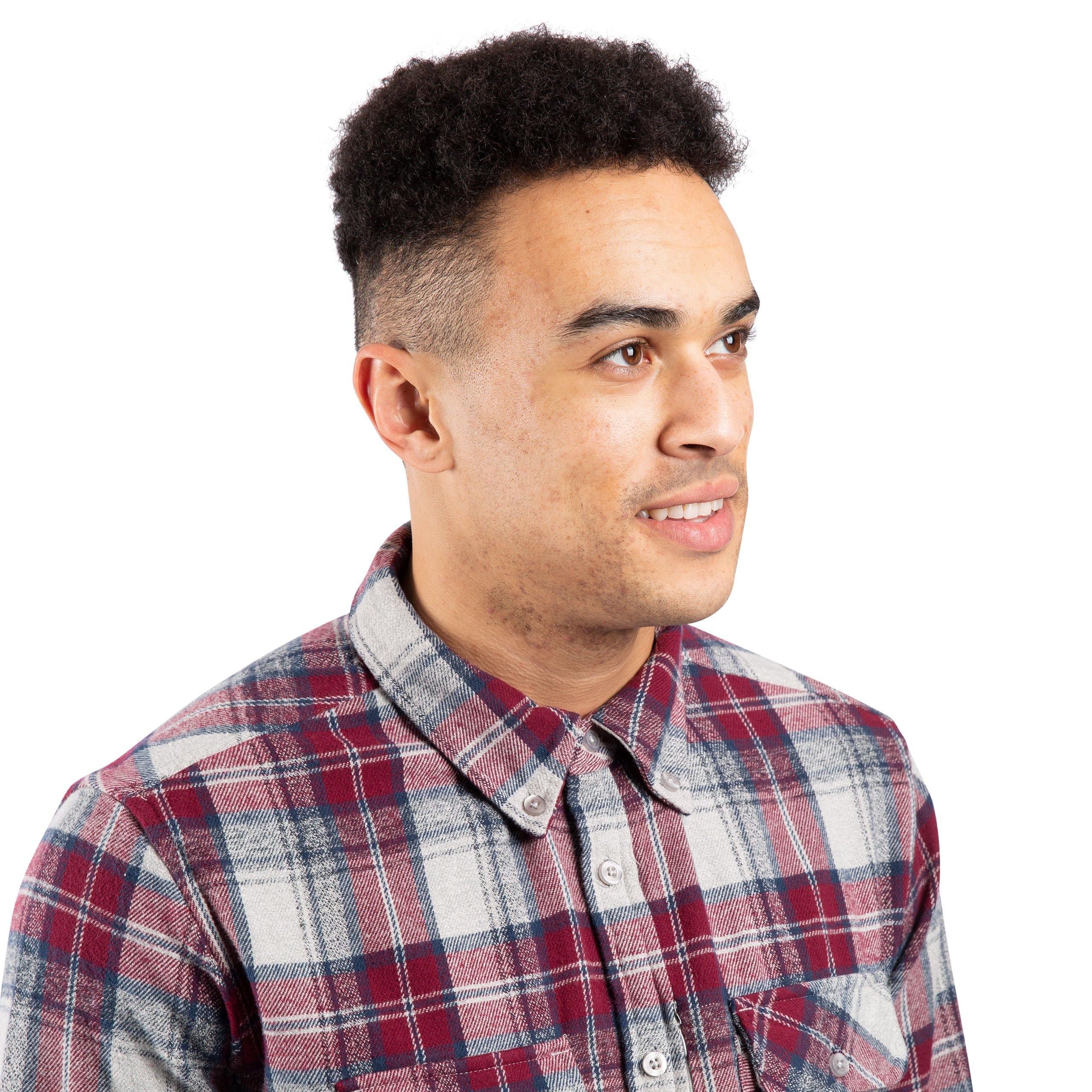 Raspberry - Trespass - Men's Wrothamton Long Sleeve Shirt - 7