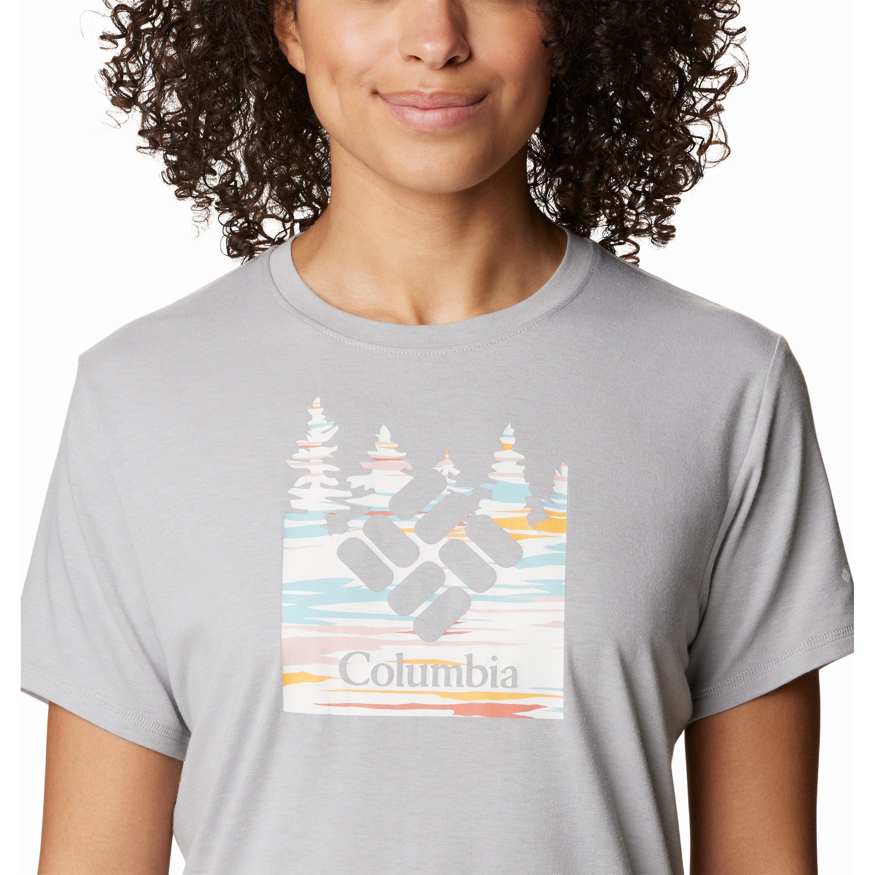 Grey H/Skyscape - Columbia - Women's Sun Trek™ Technical Graphic T-Shirt - 3