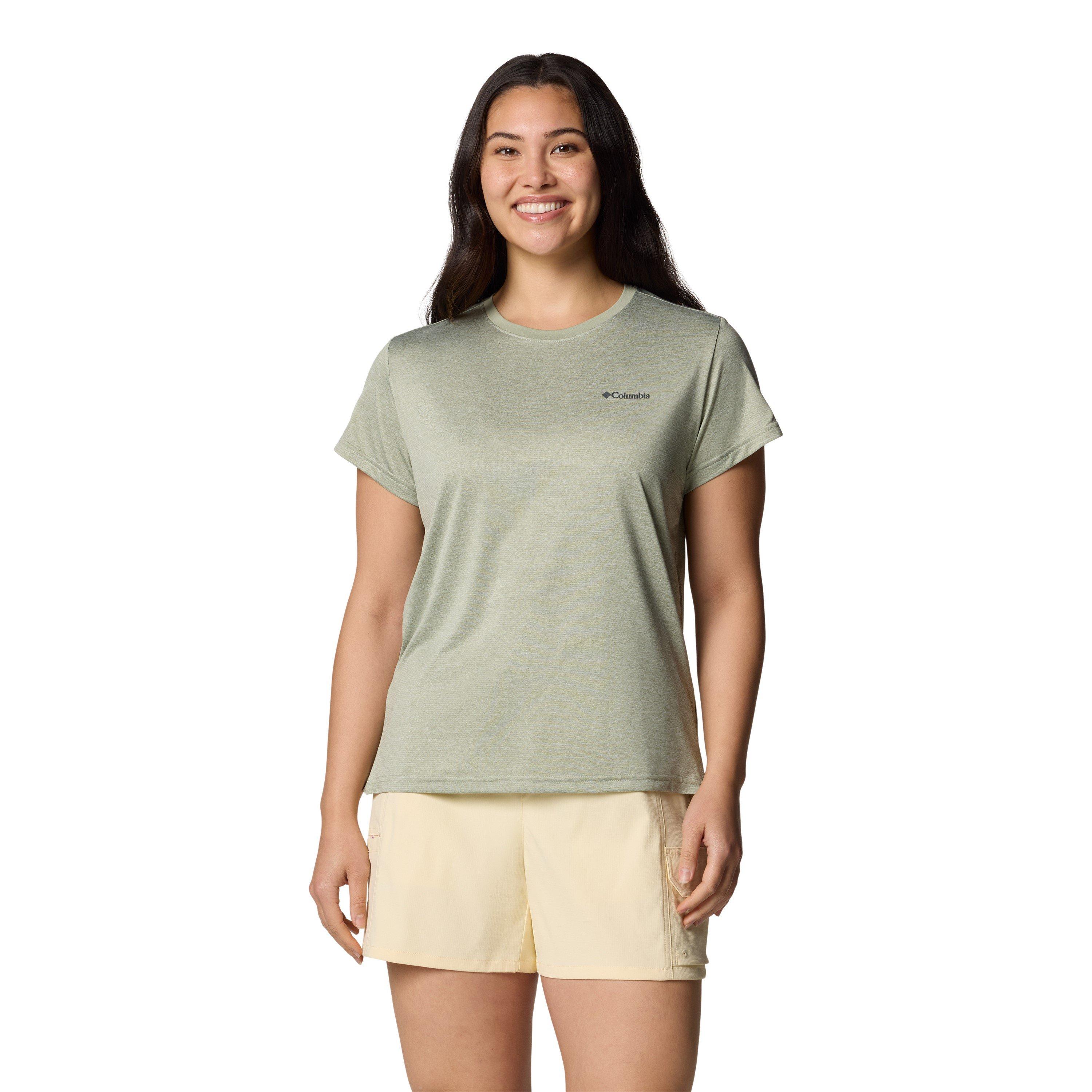 Columbia Women's Bluevista Hill™ Ss Crew - Green - 8 (XS)