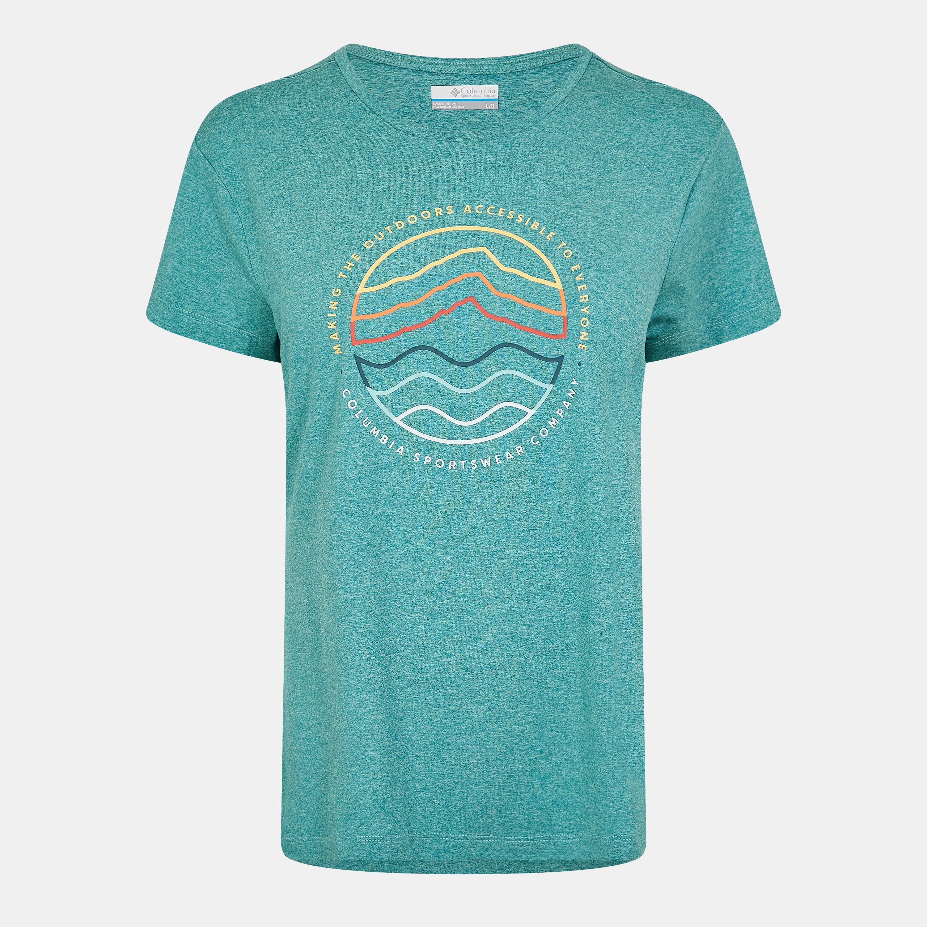 Teal - Columbia - Sloan Ridge T-Shirt Womens - 1