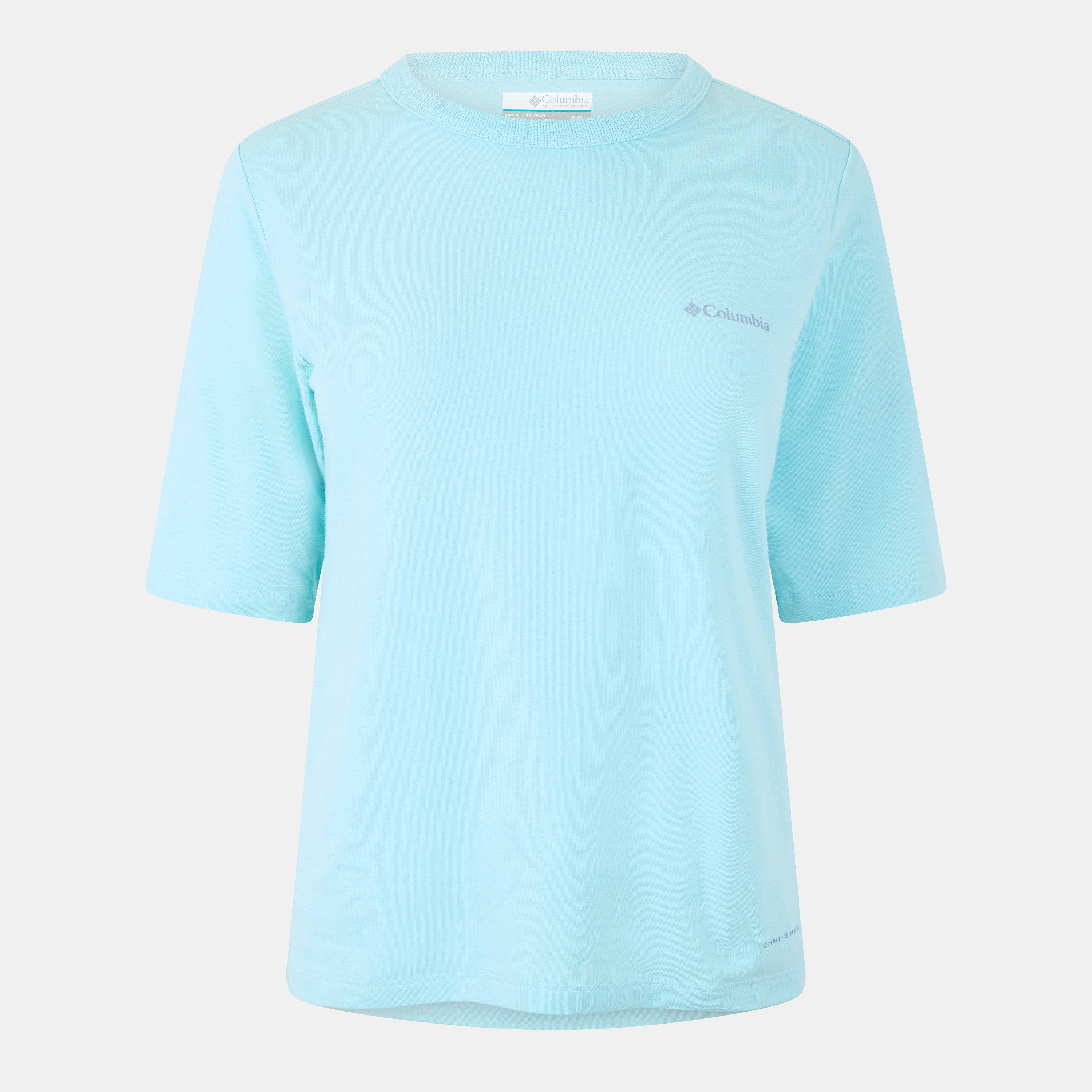 Columbia Women's Sun Trek Short-Sleeve Performance T-Shirt - Spray - 12 (M)