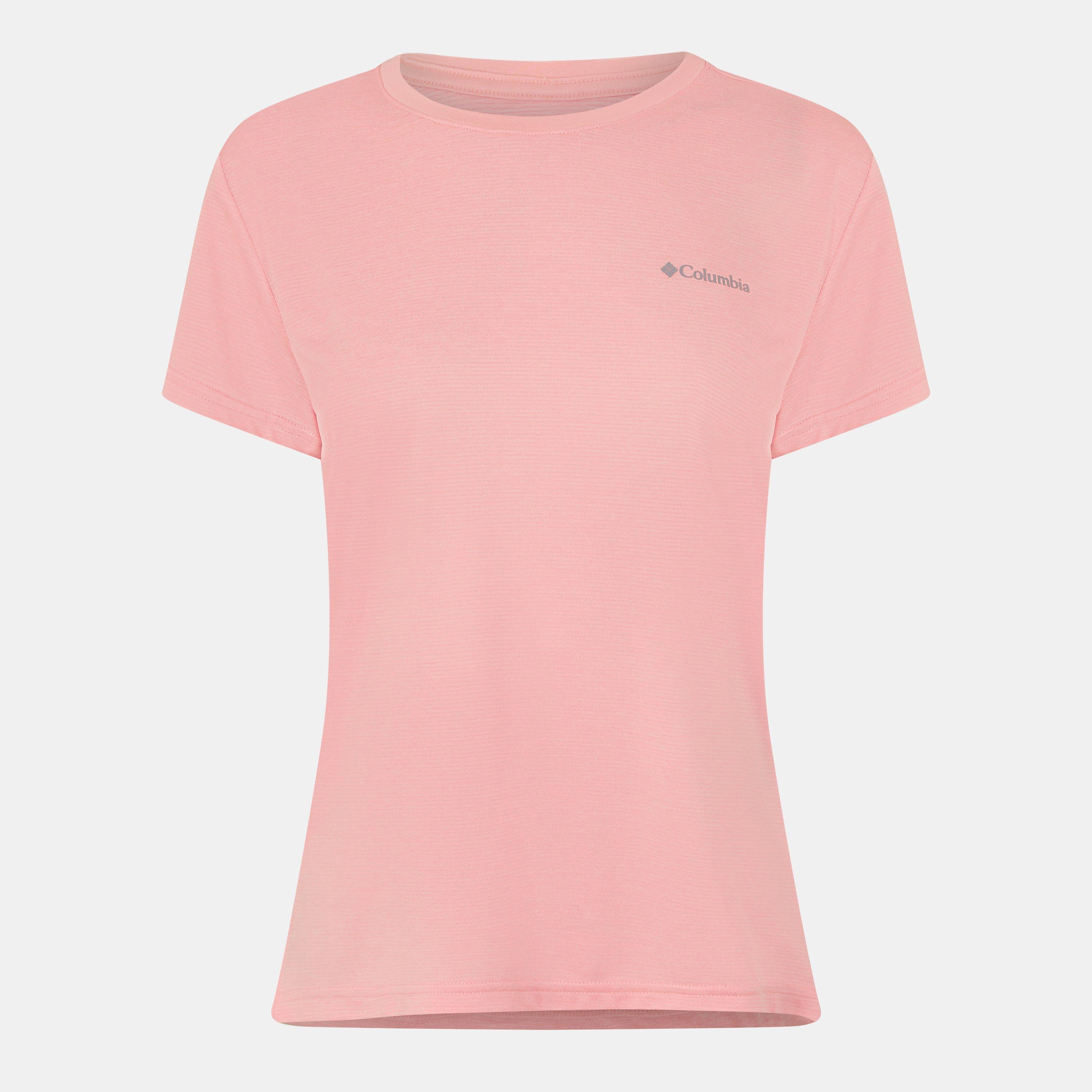 Columbia Women's Short-Sleeve Performance T-Shirt - Pink Sand - 14 (L)