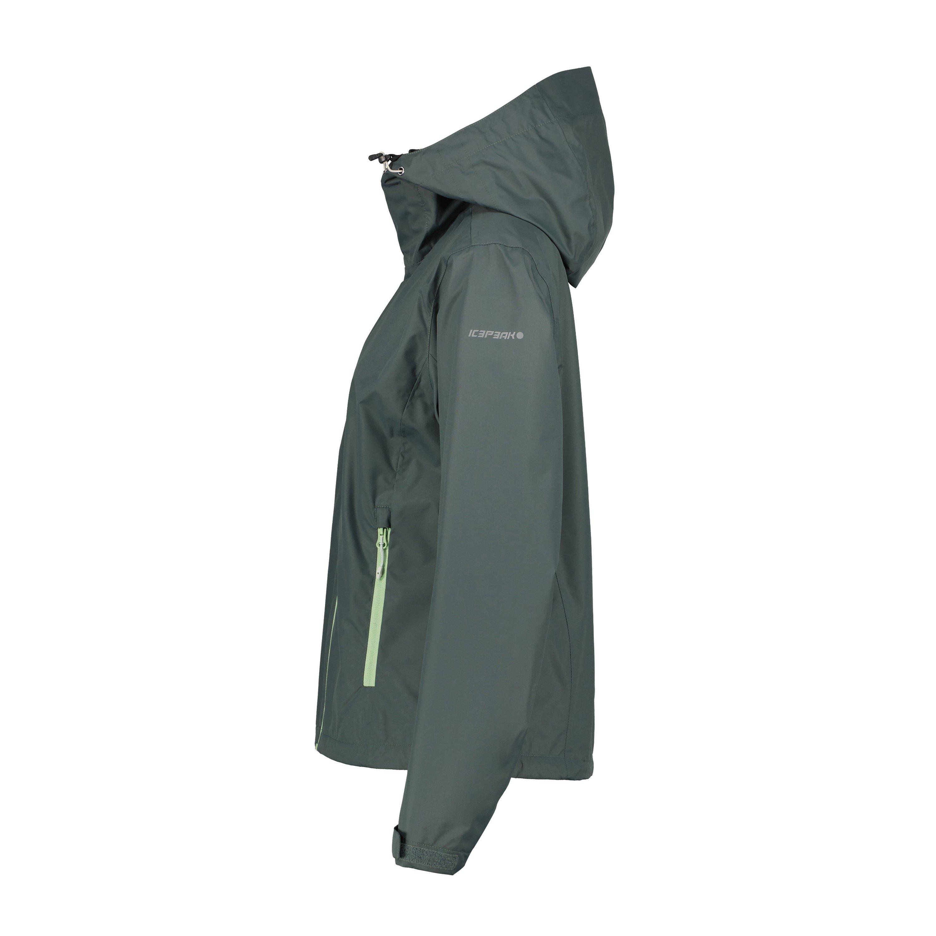 Donker Olijf - Icepeak - Branchville Waterproof Jacket - 3