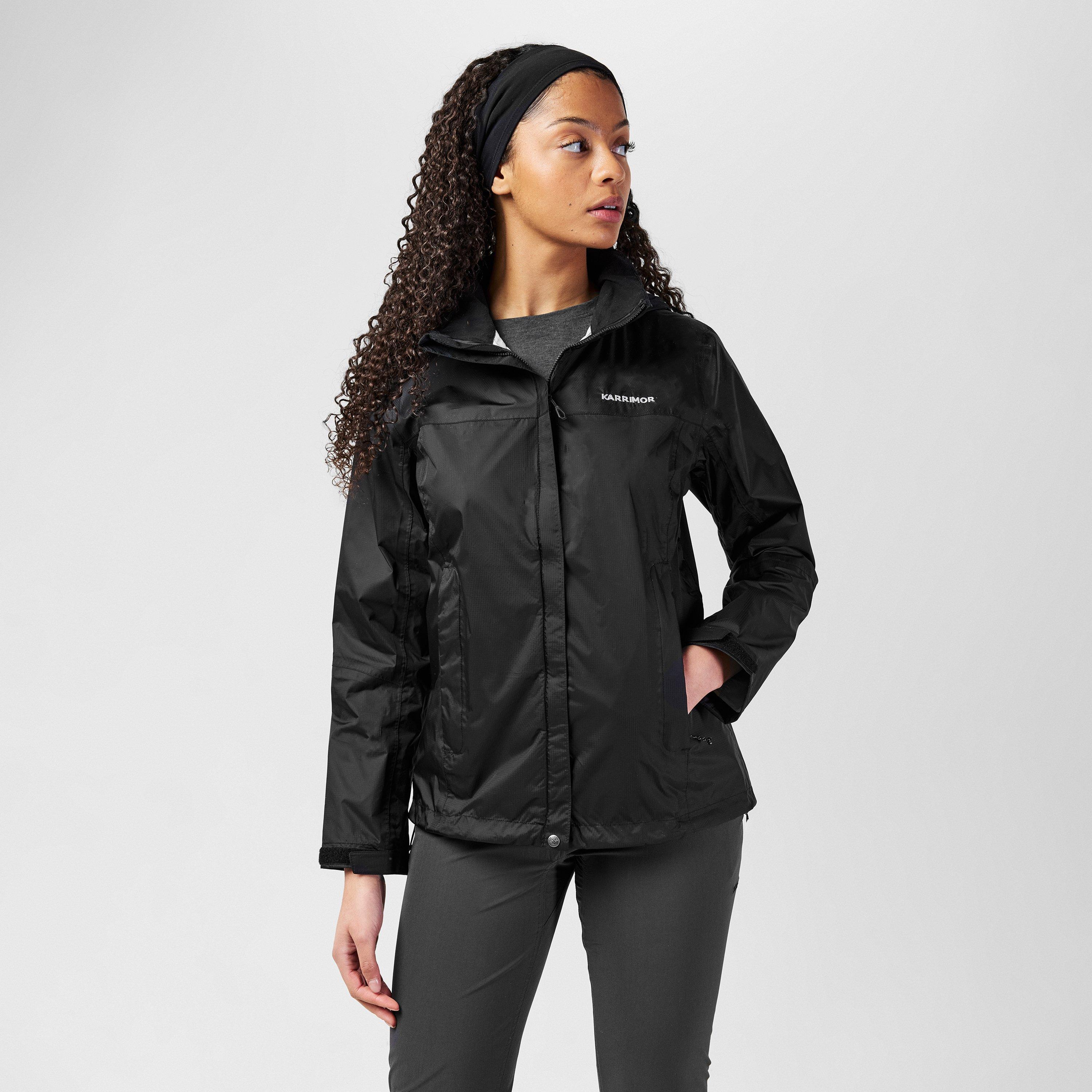 Noir - Karrimor - KARRIMOR Eco Lightweight Packable Long Sleeve Hooded Waterproof Jacket - 3