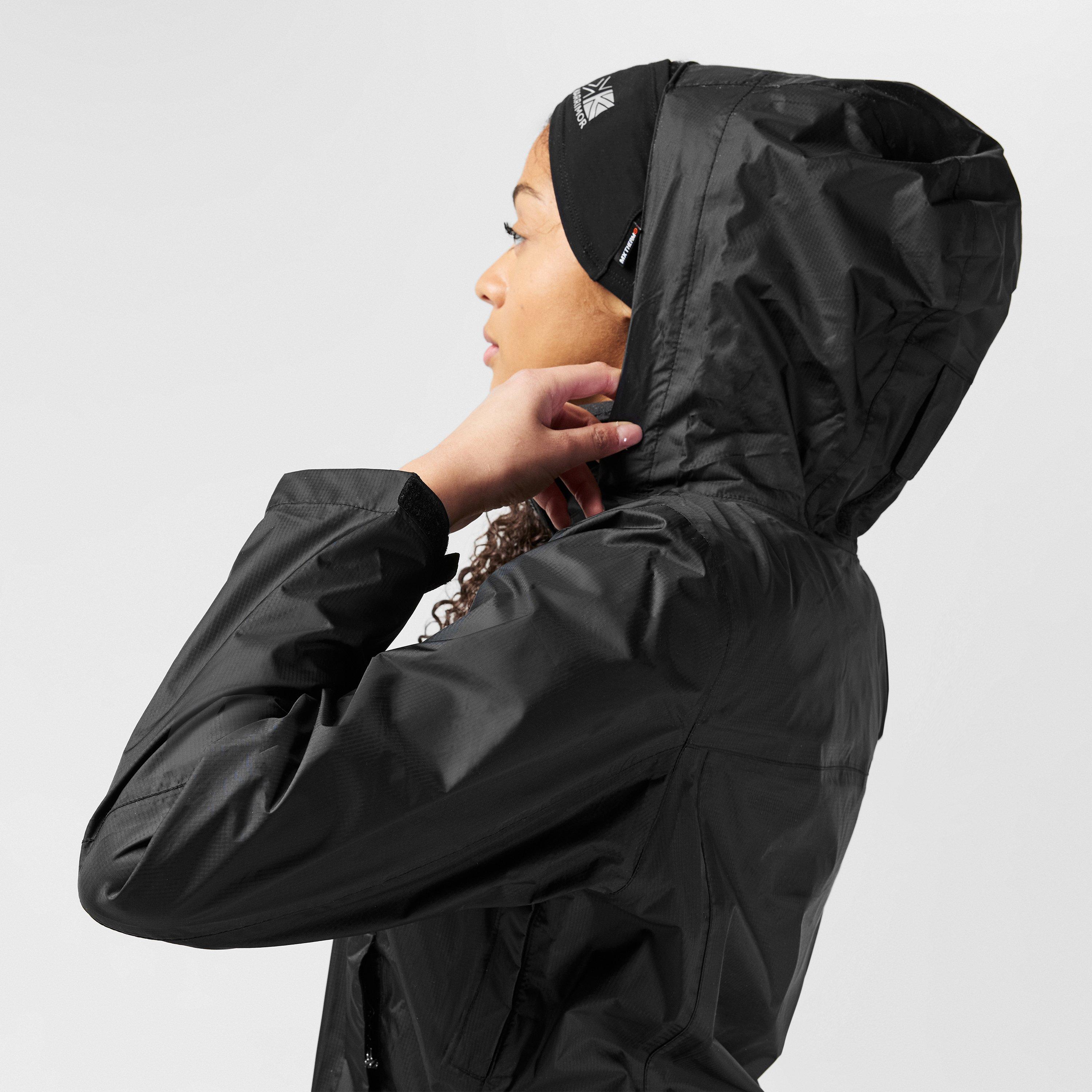 Noir - Karrimor - KARRIMOR Eco Lightweight Packable Long Sleeve Hooded Waterproof Jacket - 6