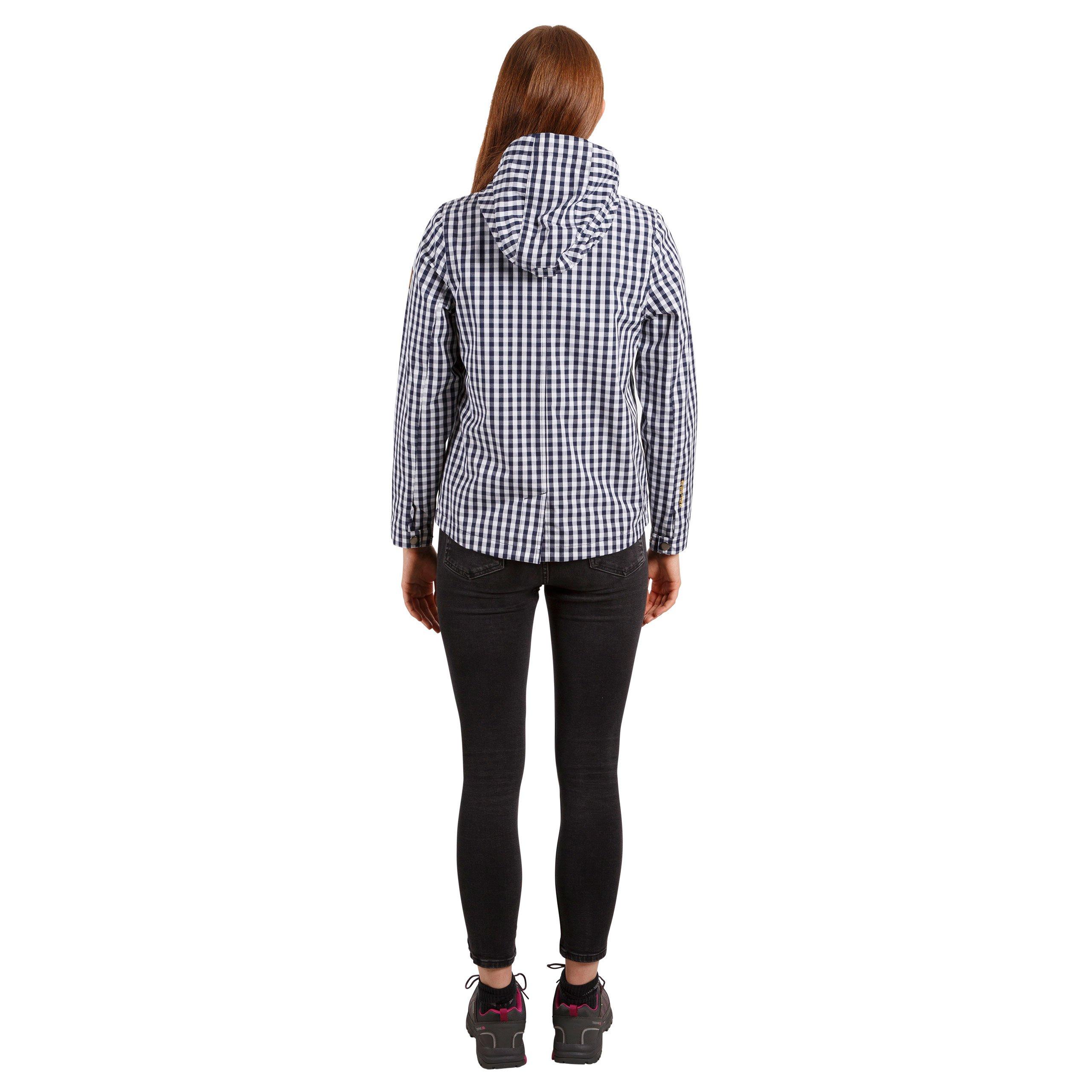 Gingham Navy - Trespass - Dignity Waterproof Jacket - 4