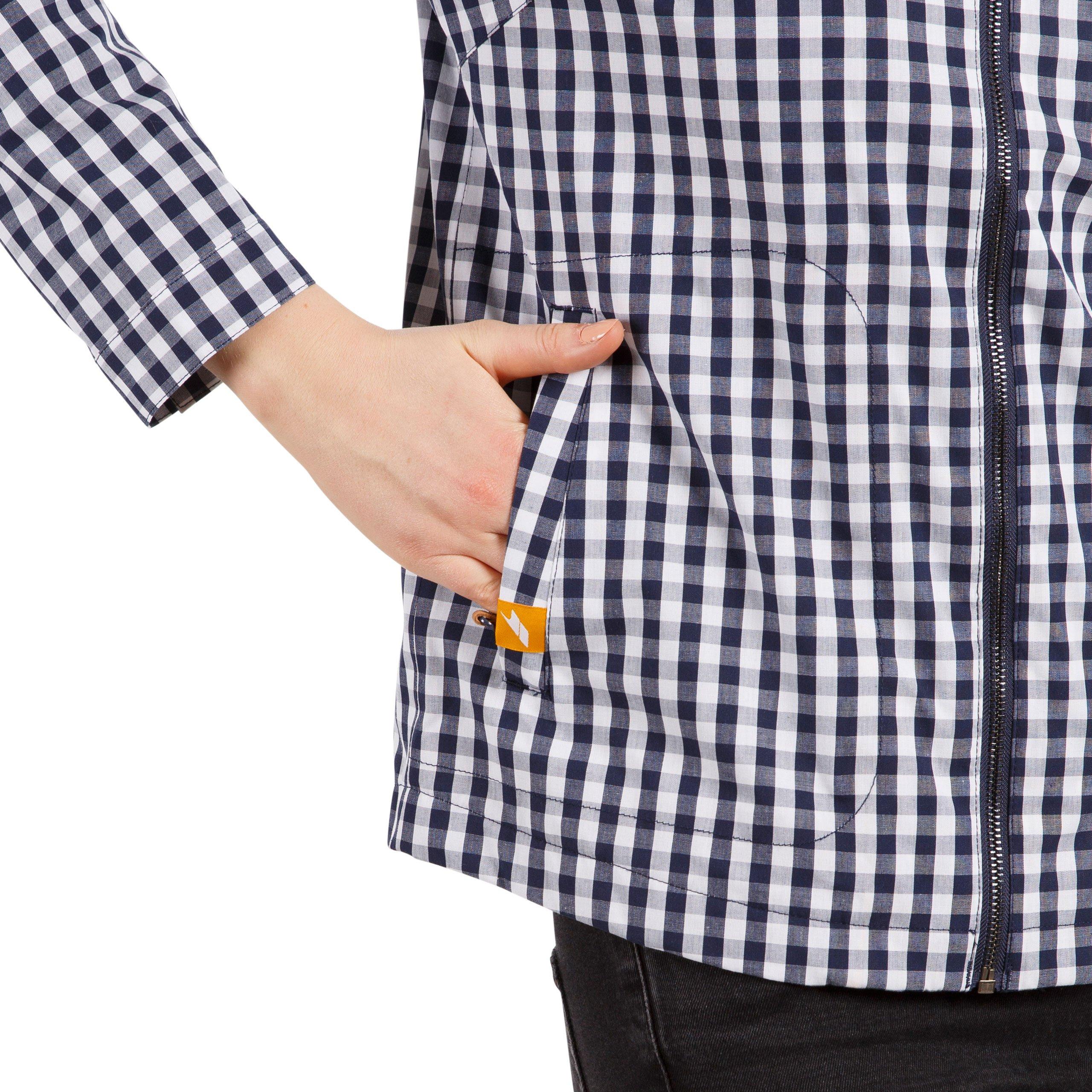 Gingham Navy - Trespass - Dignity Waterproof Jacket - 5