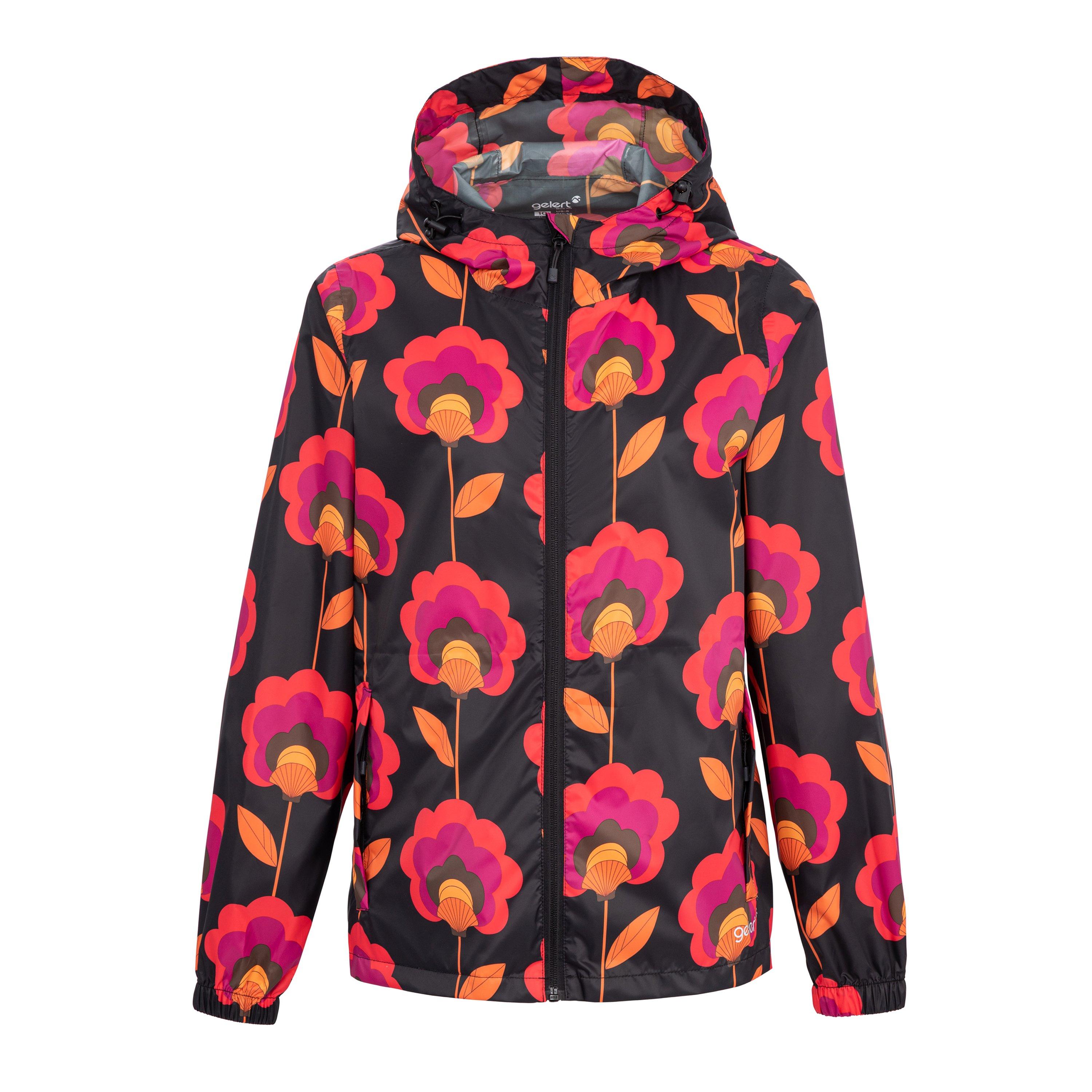 Black/Pink - Gelert - Women's Packaway Wind Resistant Waterproof Jacket - 1