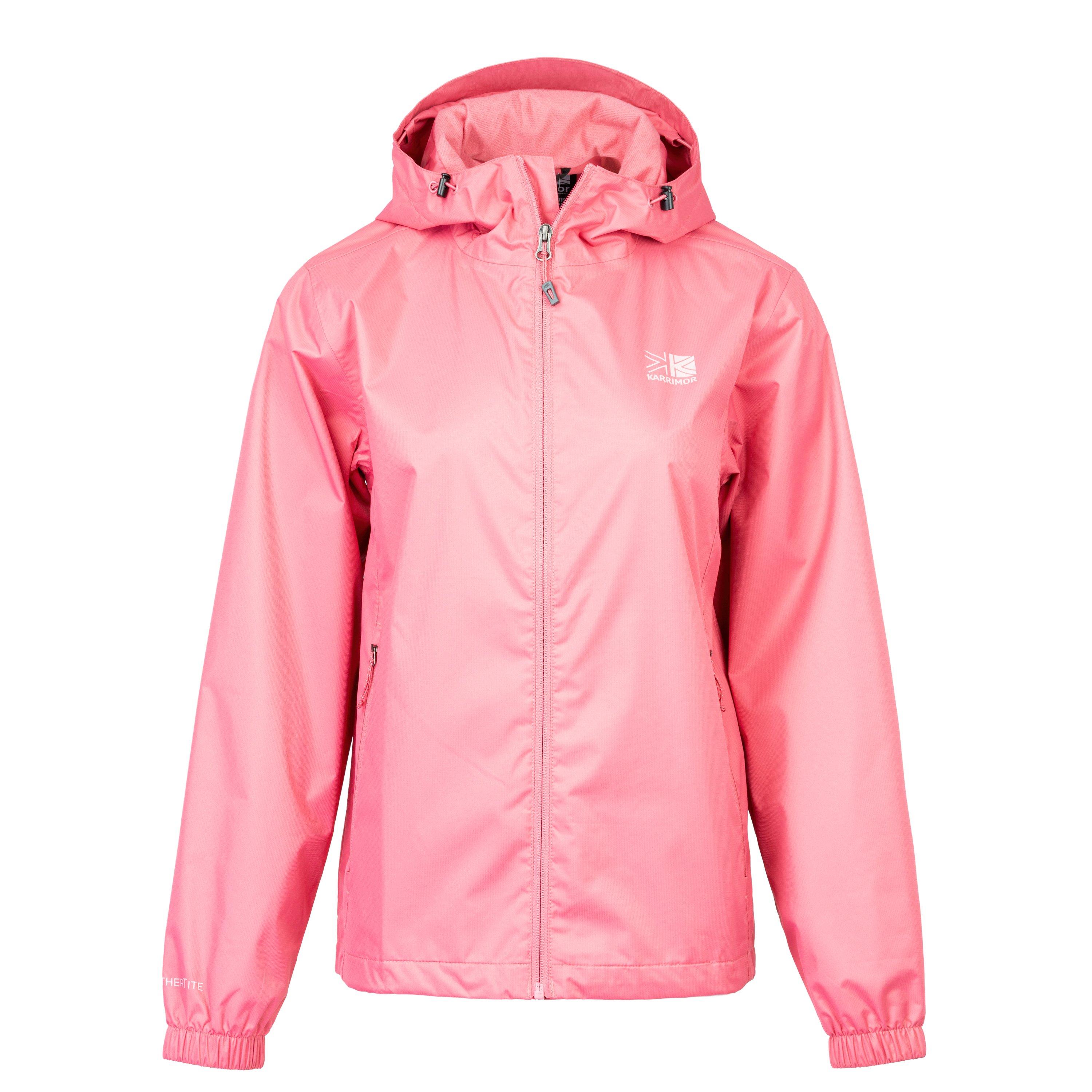 Karrimor Women's Sierra Hooded Weathertite Waterproof Jacket - Rose - 12 (40)